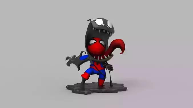 Chibi Spider Venom  3D Printing Model