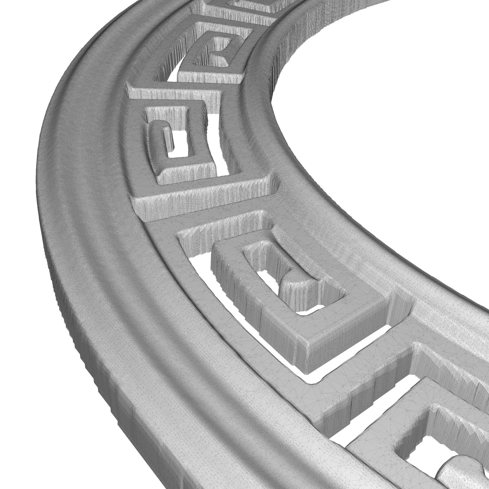 carved frame 3D model_7