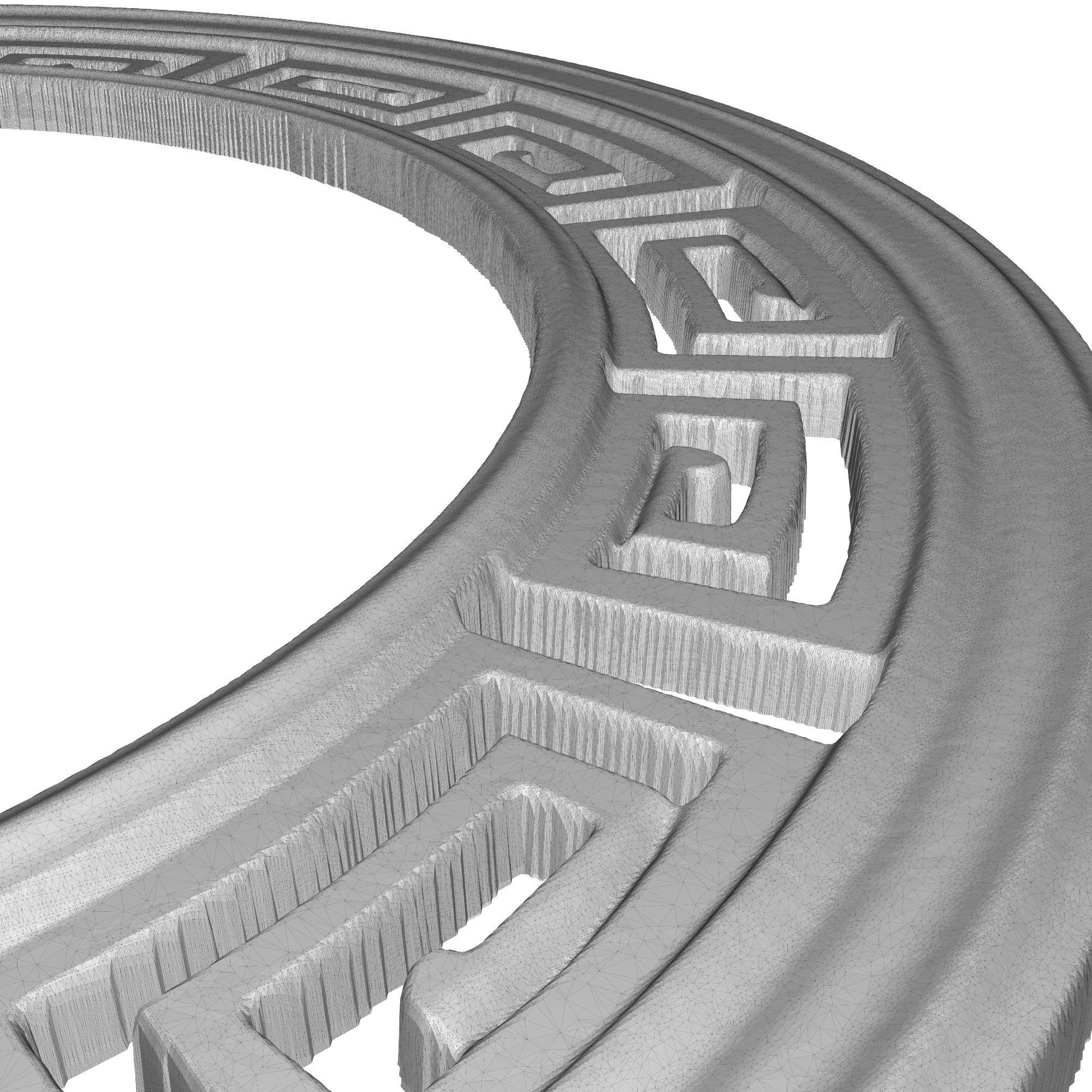 carved frame 3D model_6