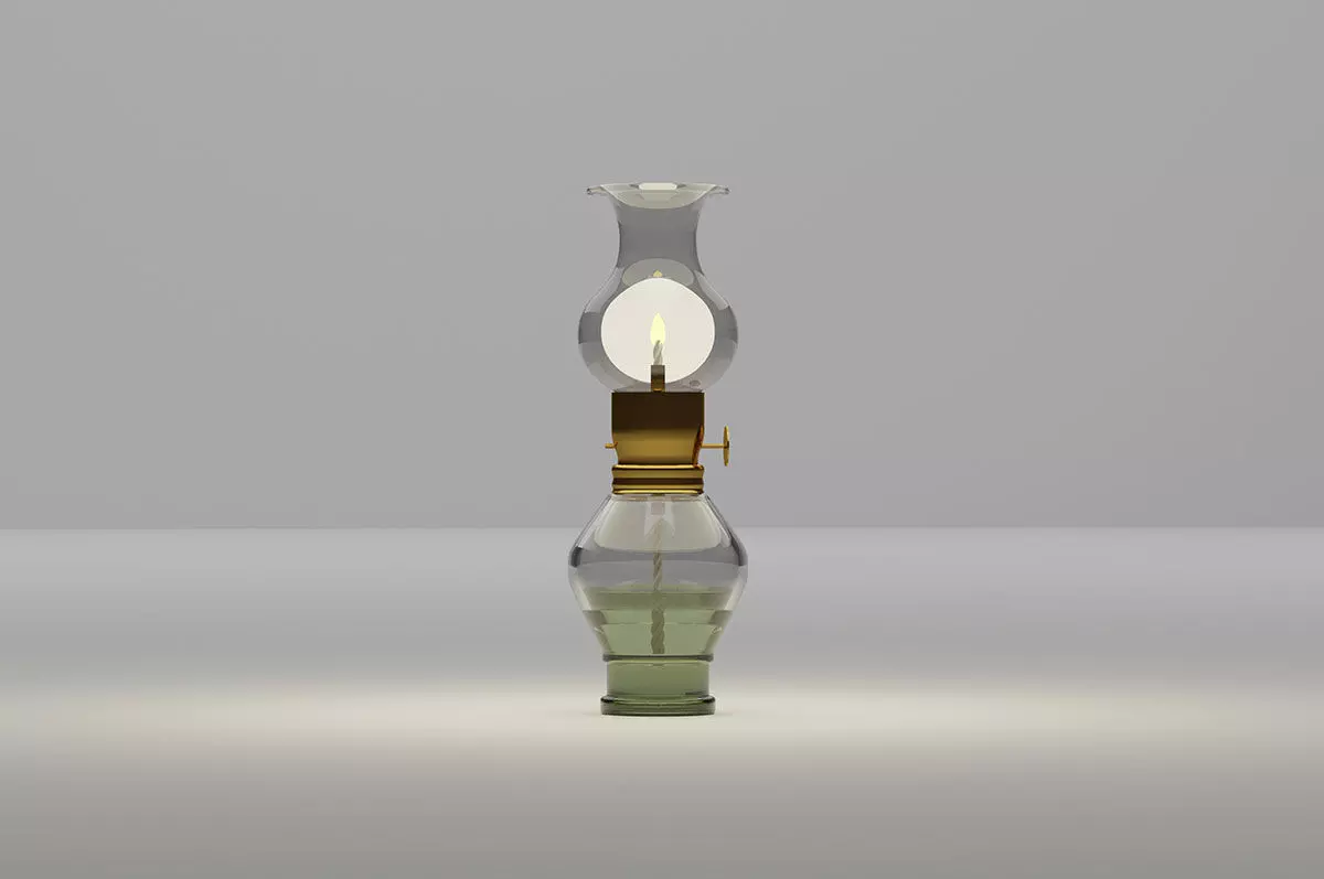 Kerosene Lamp Realistic model Low-poly 3D model