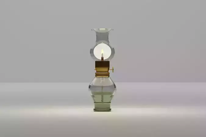 Kerosene Lamp Realistic model Low-poly 3D model