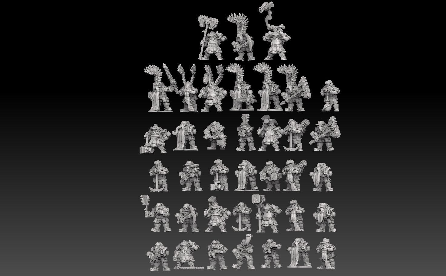 Space Dwarf Megapack Version 2 3D print model_3