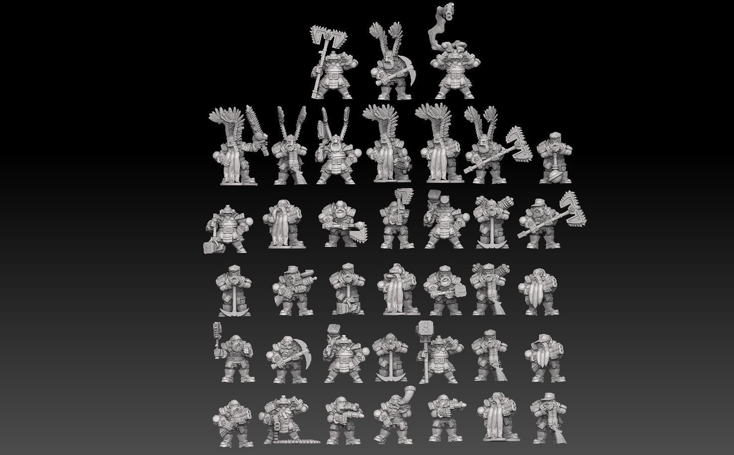Space Dwarf Megapack Version 2 3D print model_1