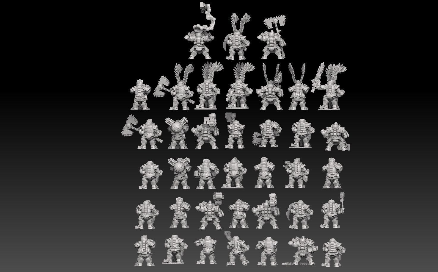 Space Dwarf Megapack Version 2 3D print model_2