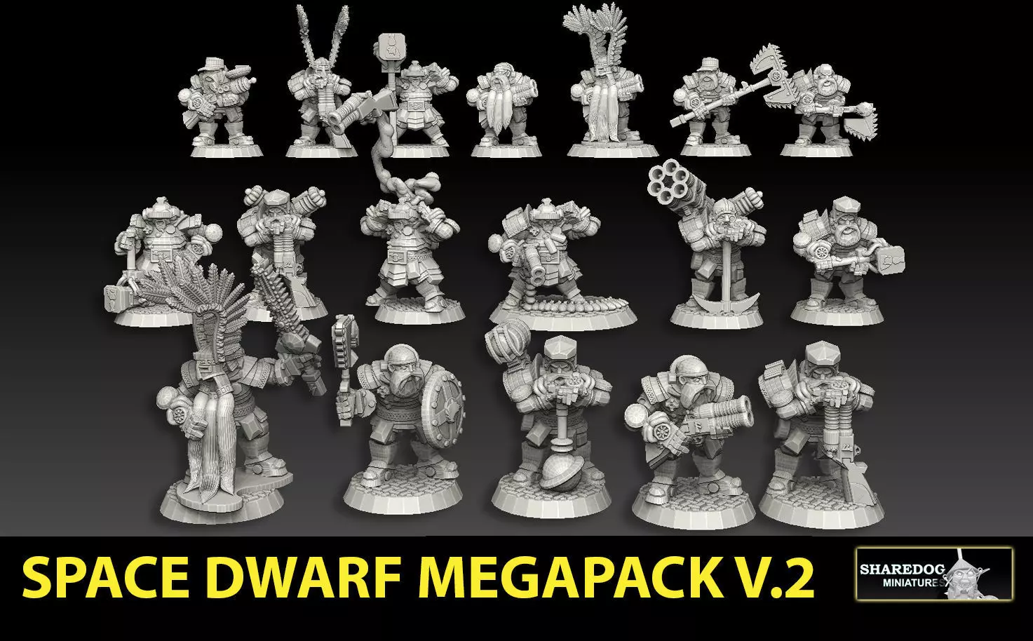 Space Dwarf Megapack Version 2 3D print model_0