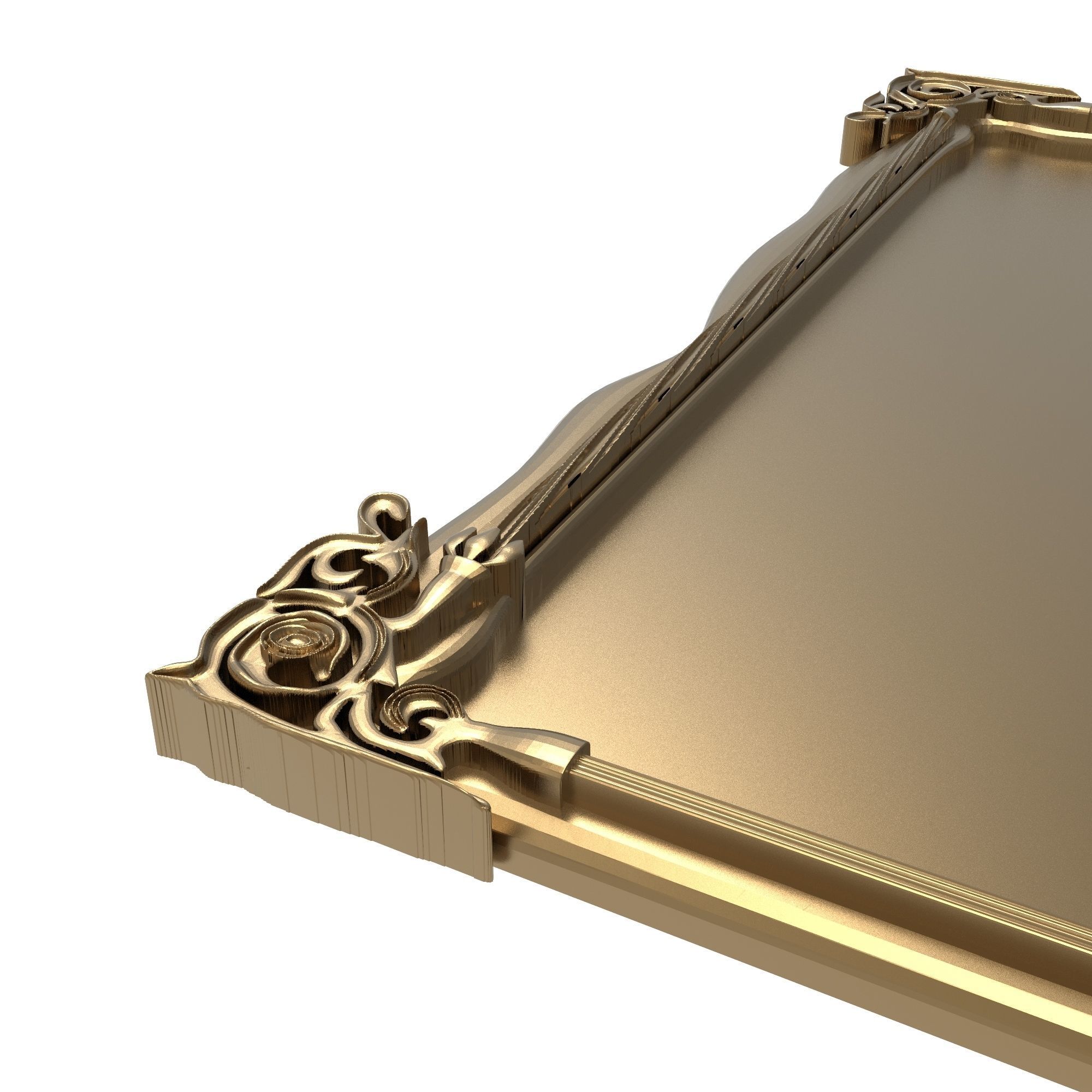 carved frame 3D model_2