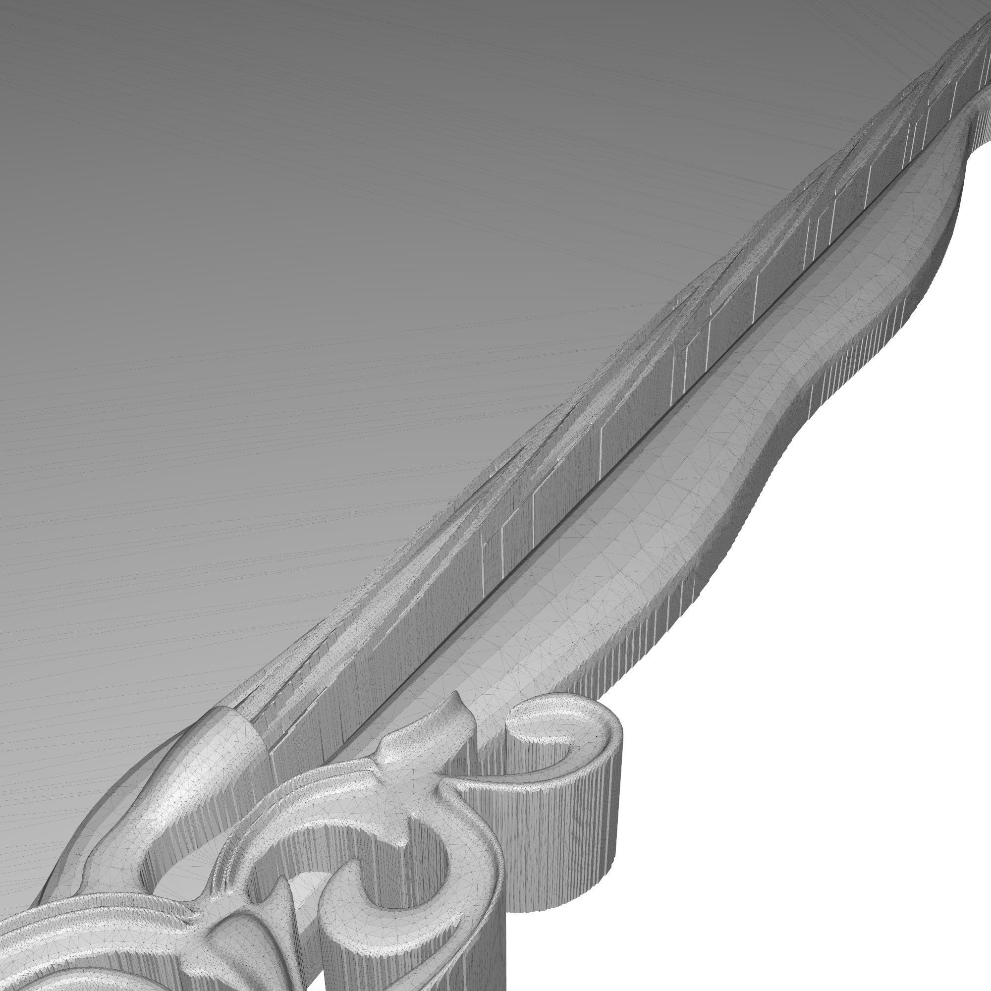 carved frame 3D model_6