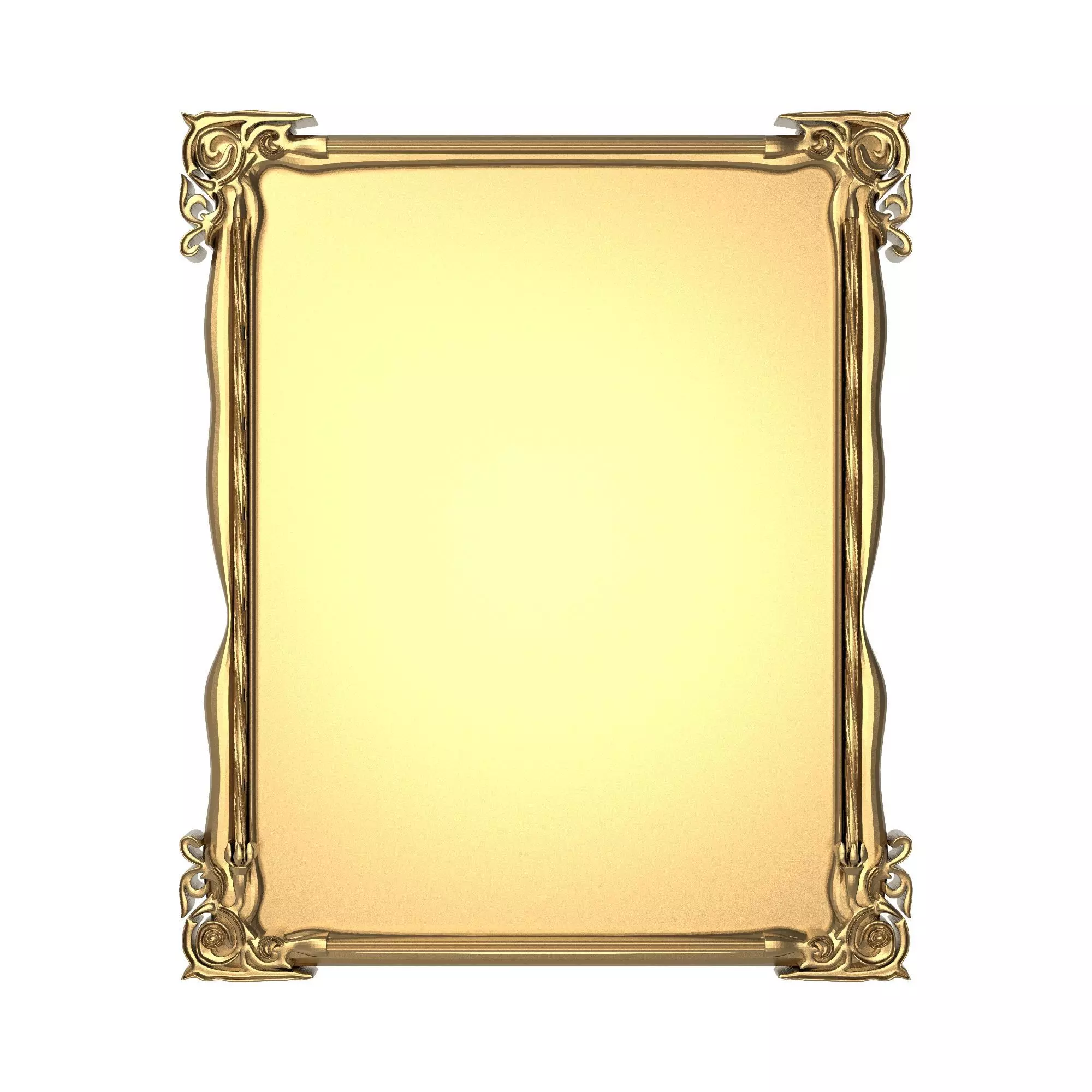 carved frame 3D model_0