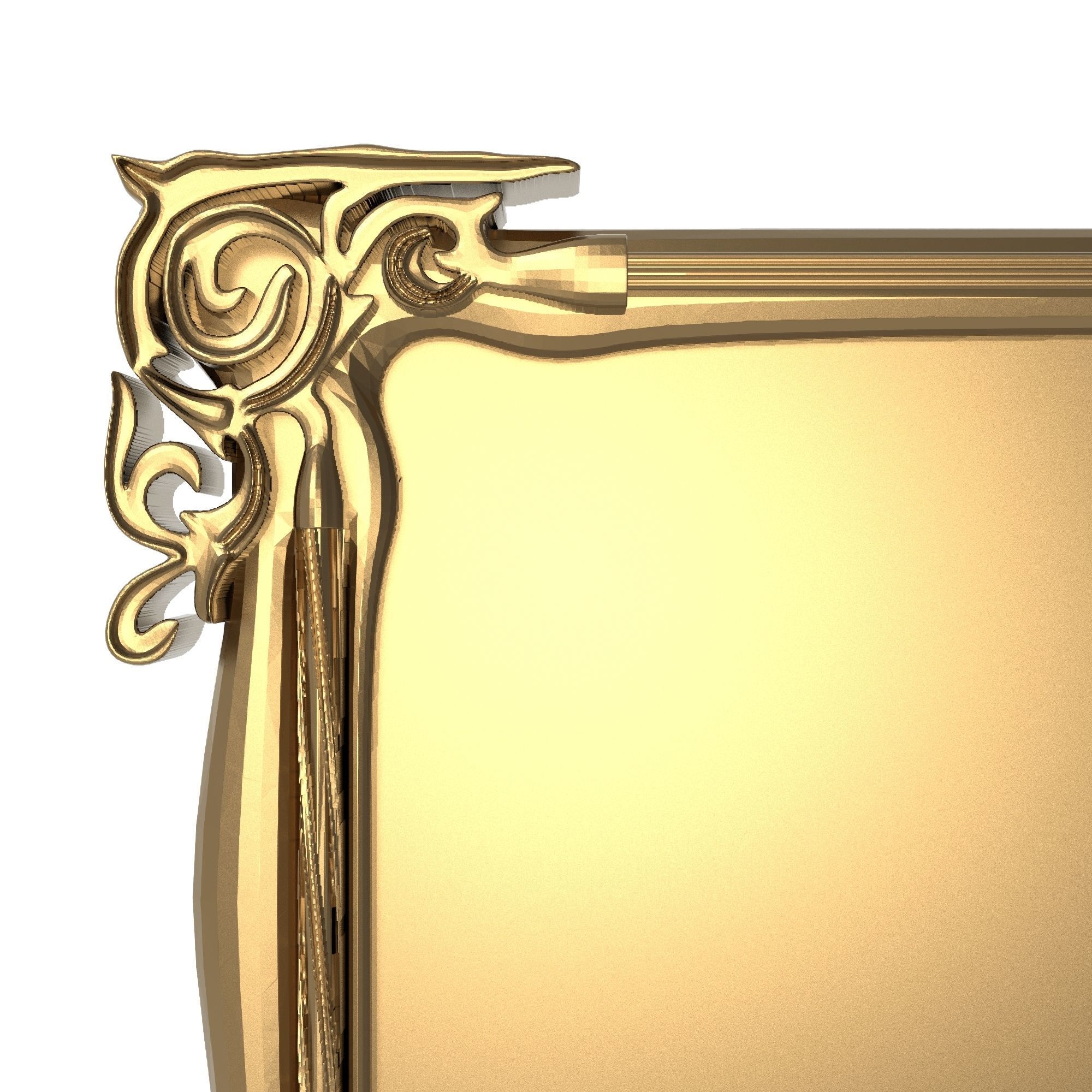 carved frame 3D model_1