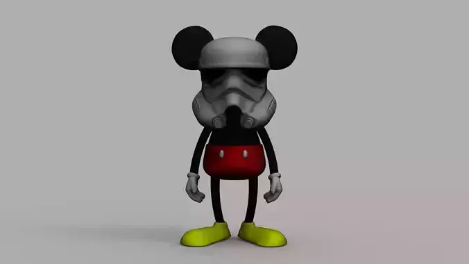 Disney Star Wars Mikey Mouse Storm Trooper Helmet 3D Print