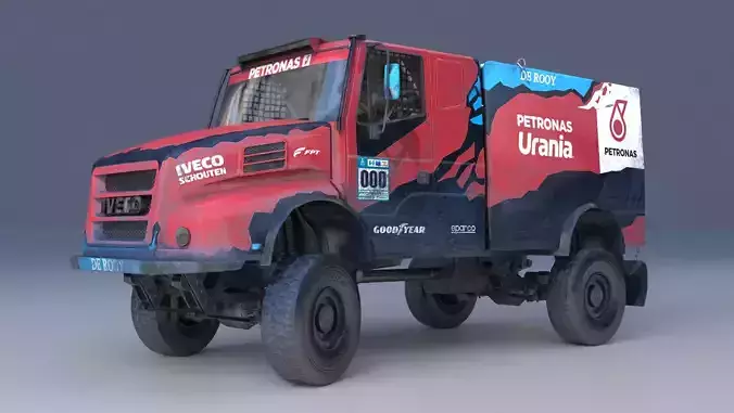 Sub era PBR game realistic used car truck model 4K mapping Low-poly 3D model