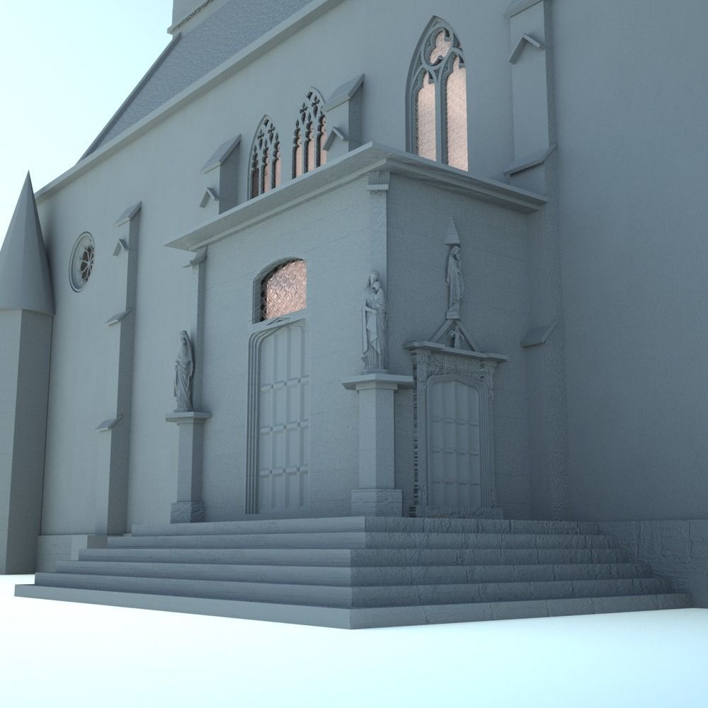 Gothic cathedral of Saint Martin - Bratislava Slovakia  3D model_9
