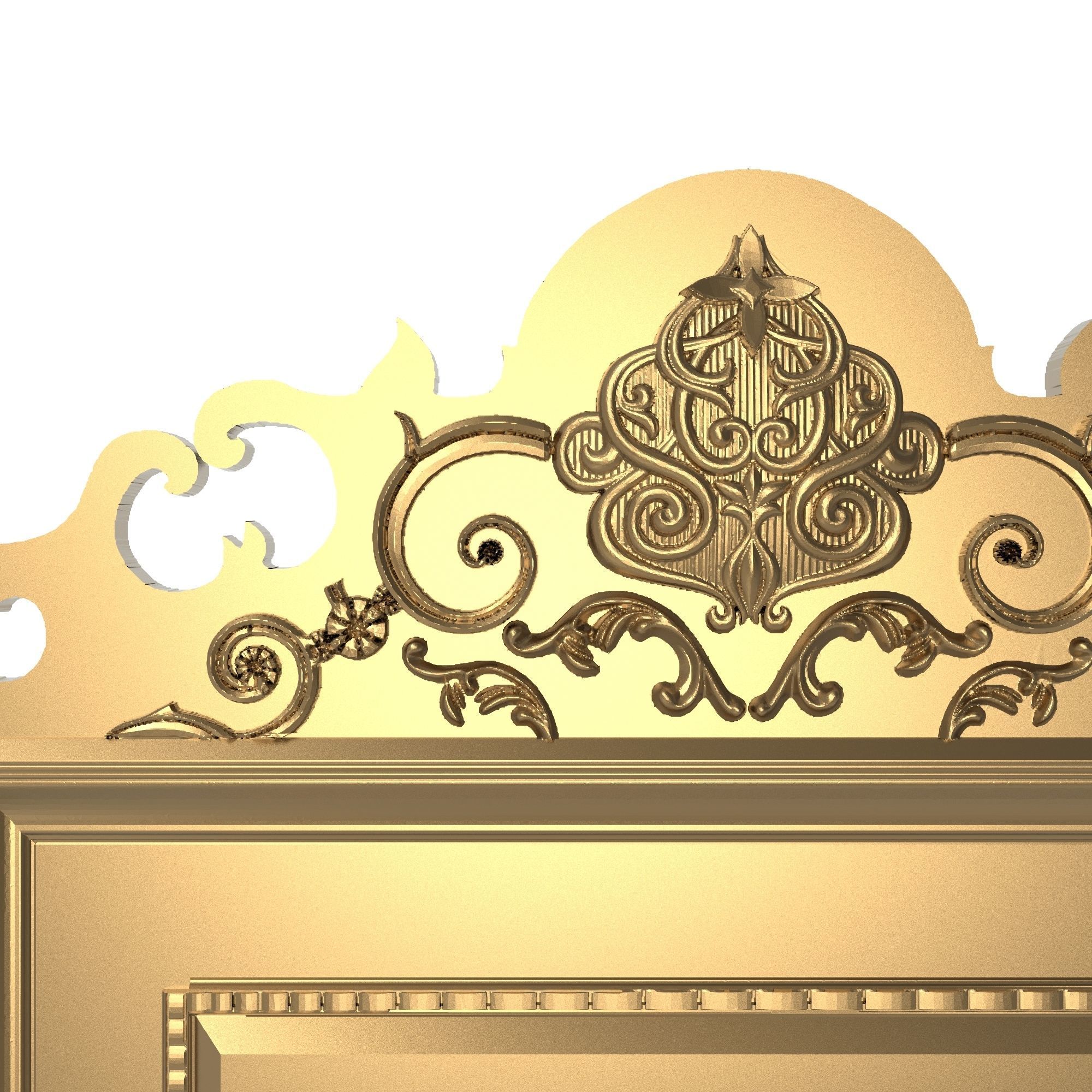 carved frame 3D model_1