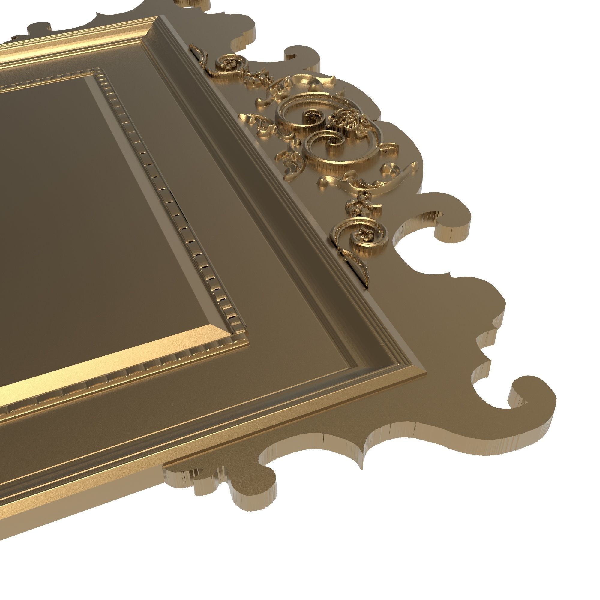carved frame 3D model_5