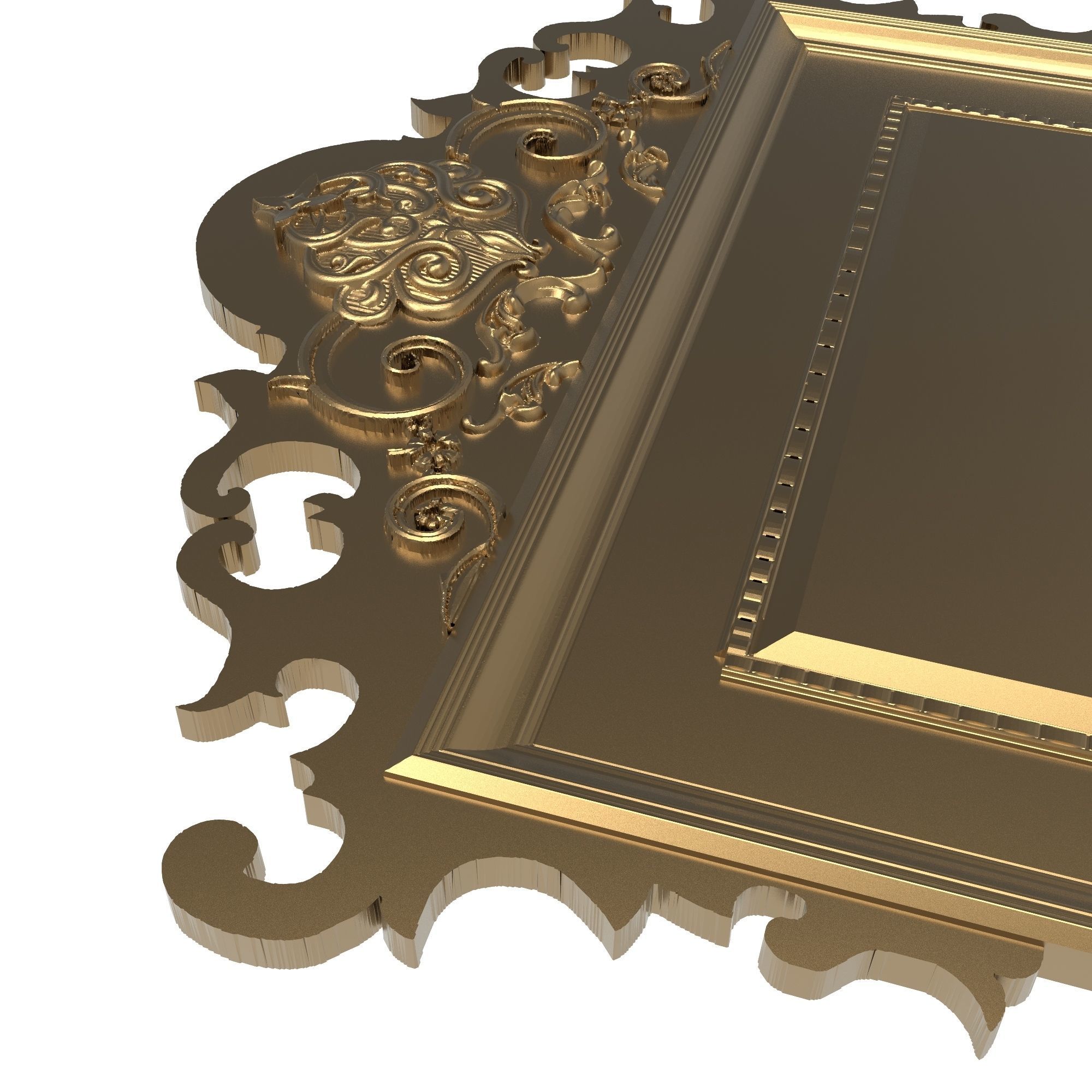 carved frame 3D model_6