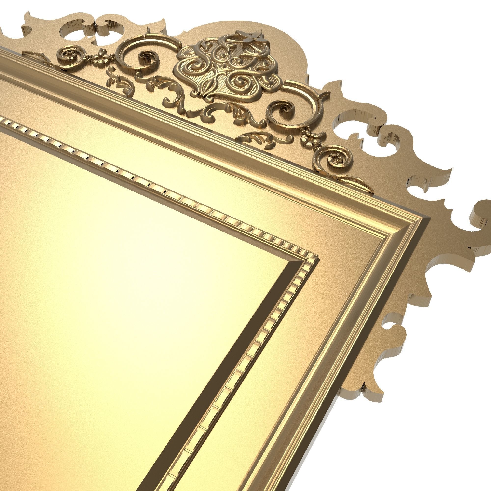 carved frame 3D model_3