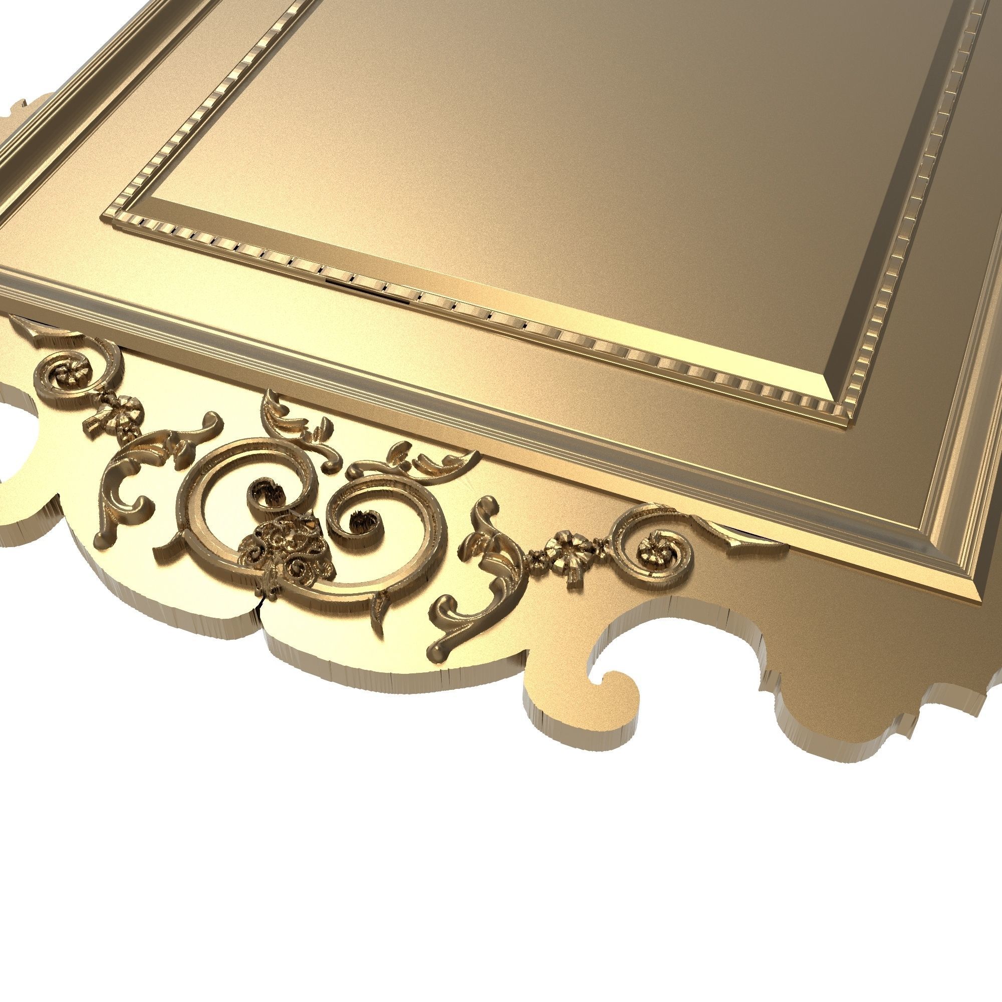 carved frame 3D model_4