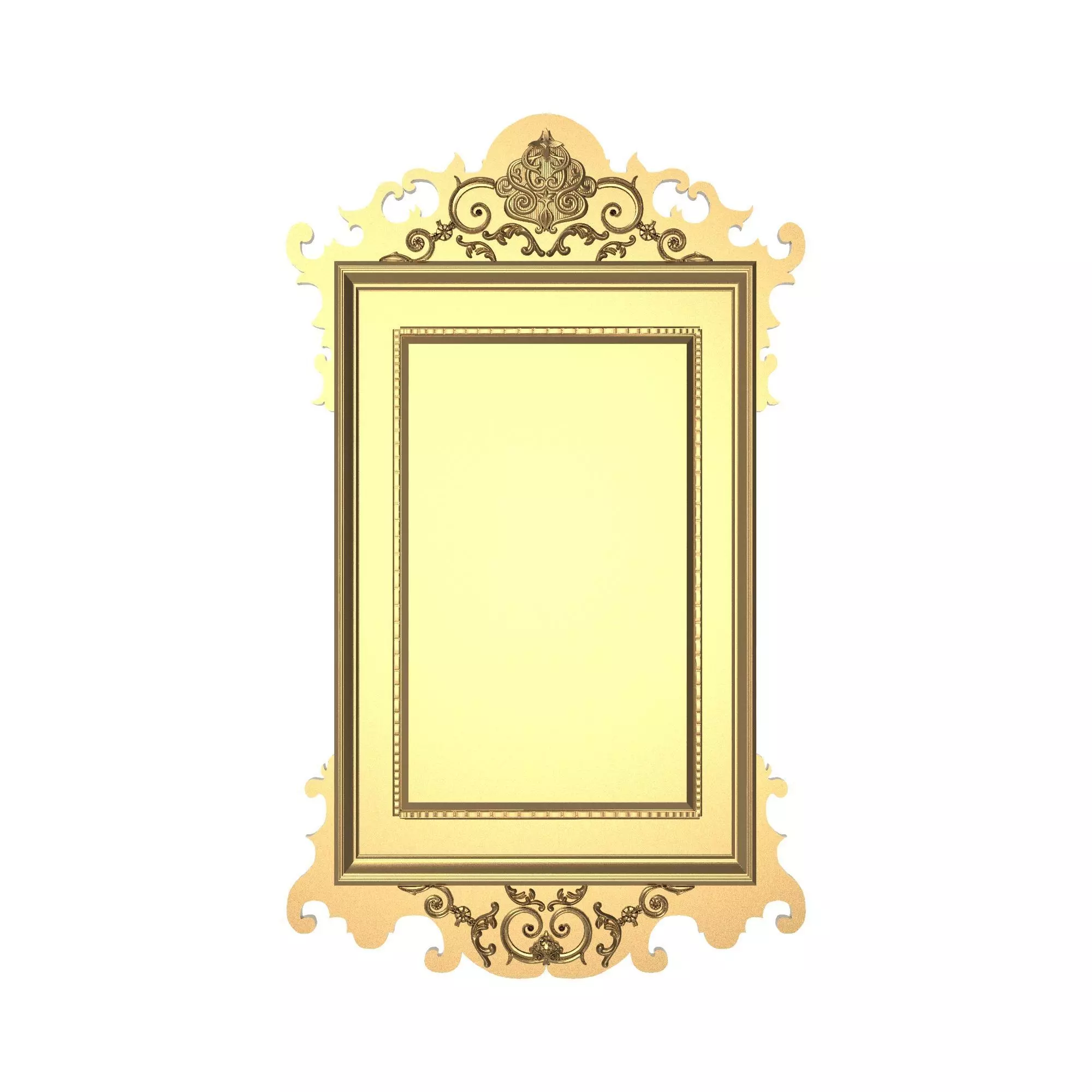 carved frame 3D model_0