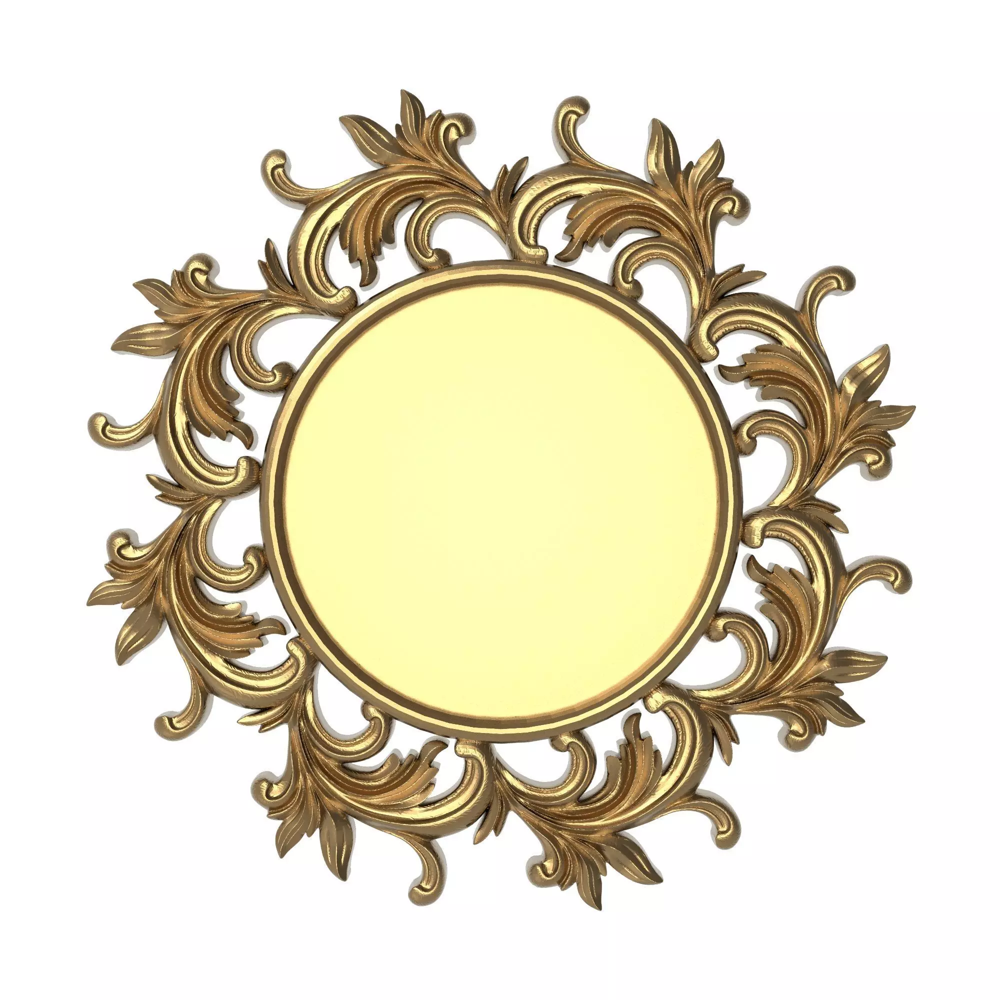 carved frame 3D model_0