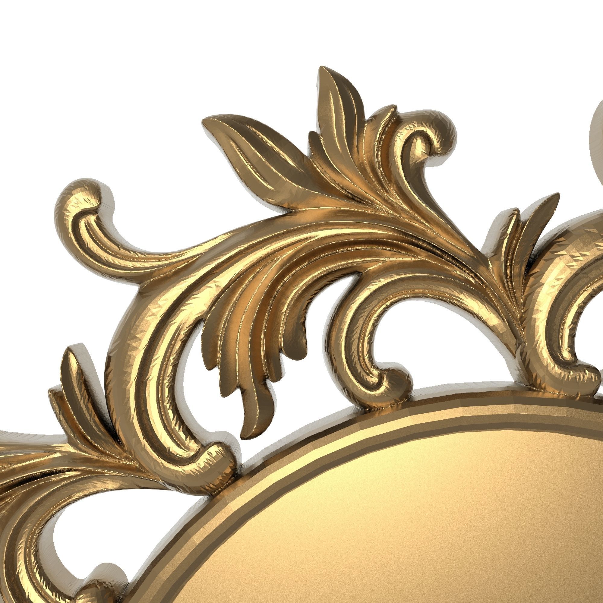 carved frame 3D model_1