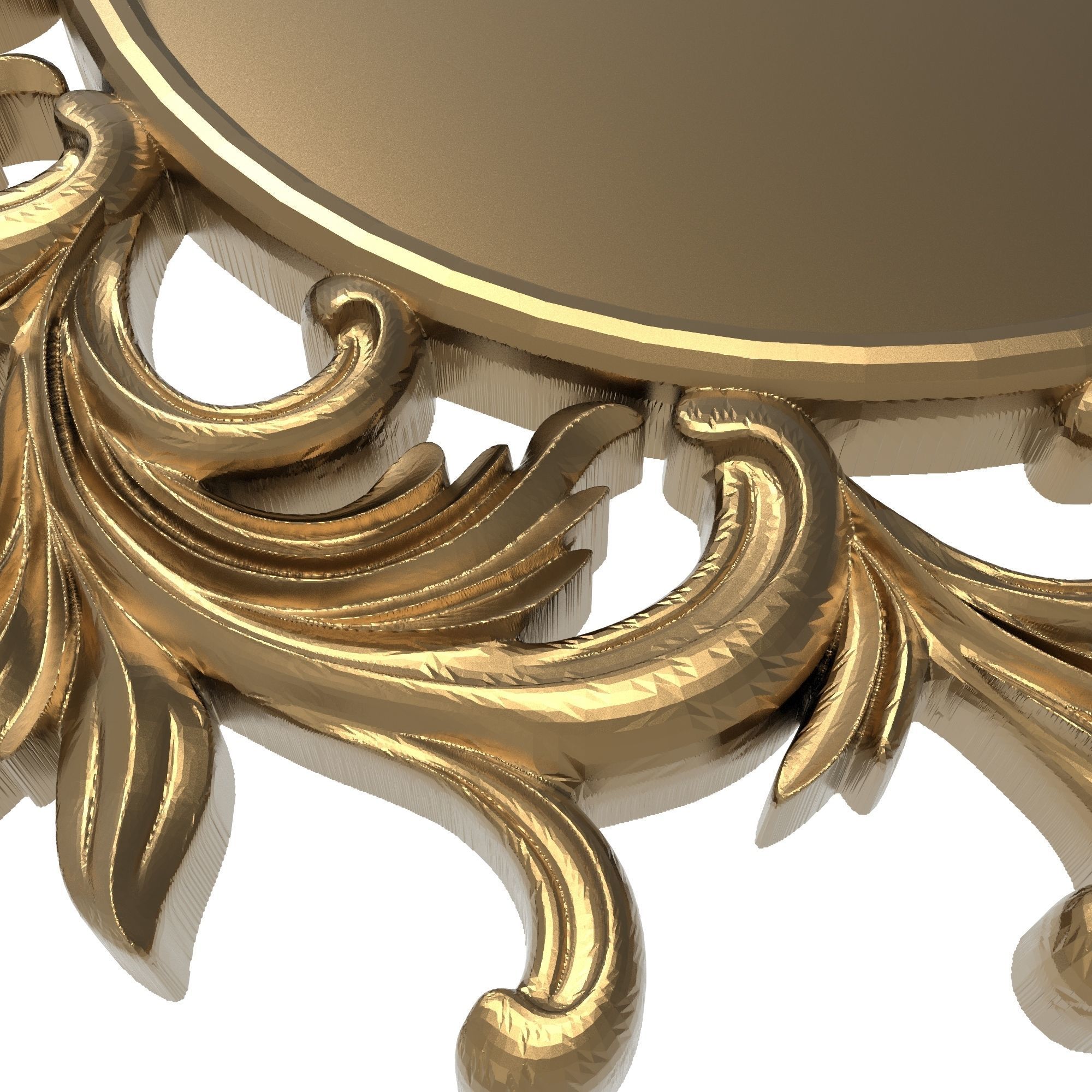 carved frame 3D model_3