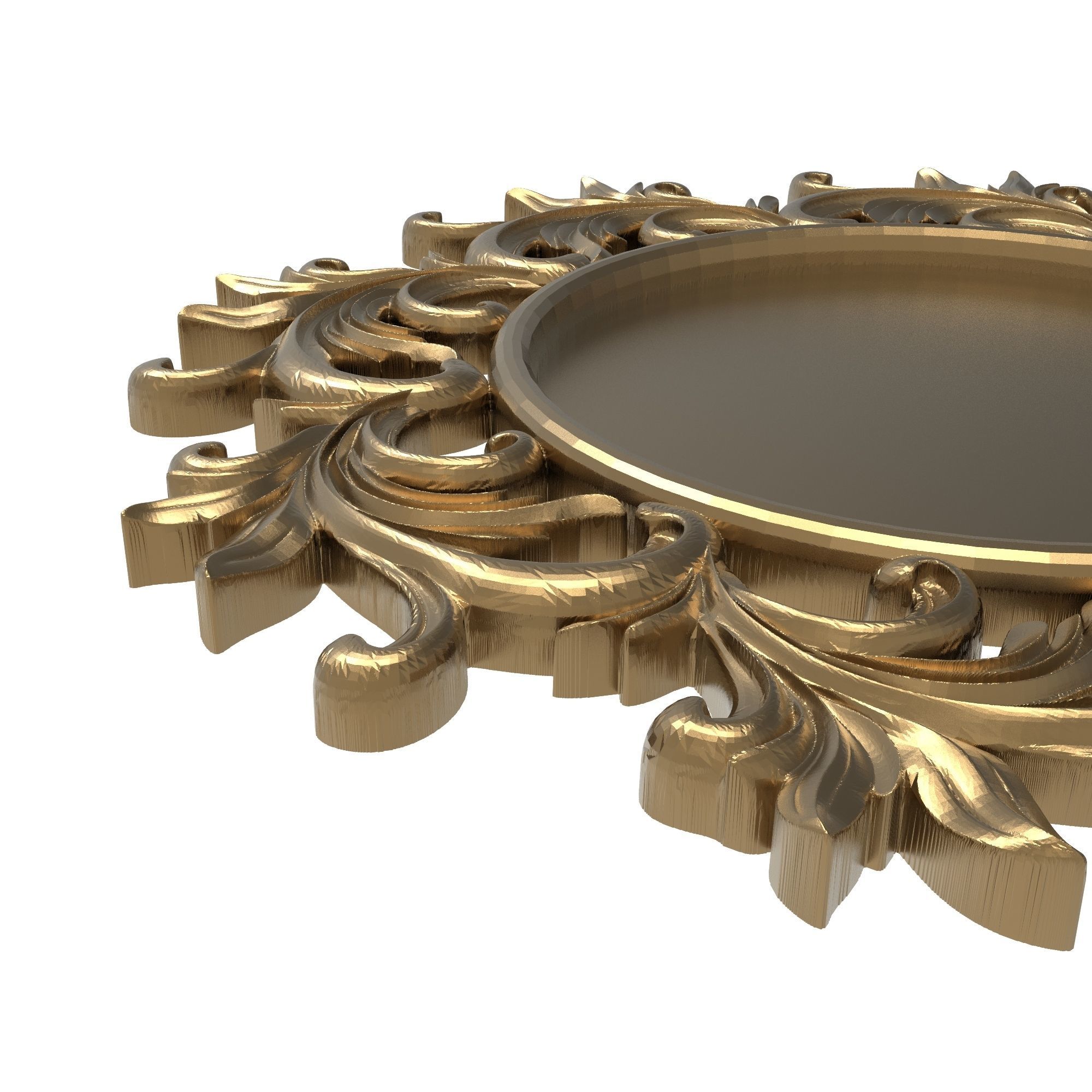 carved frame 3D model_5