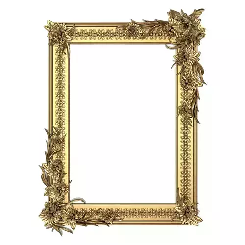 carved frame 3D model