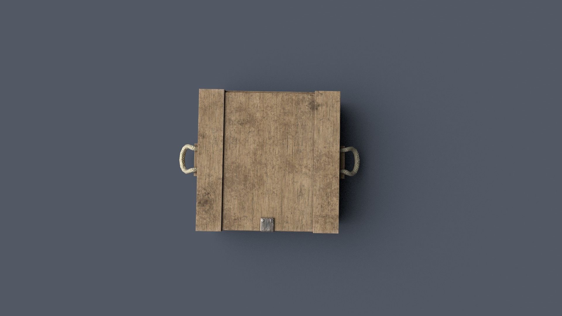 Wood Ammunition Army Box 3D model_4