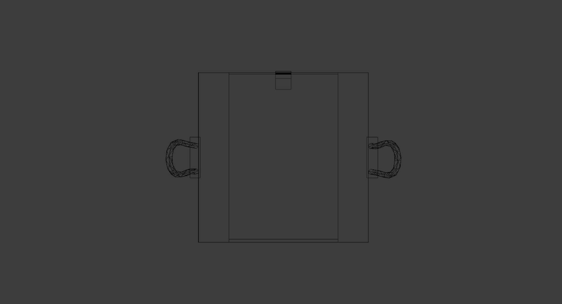 Wood Ammunition Army Box 3D model_6