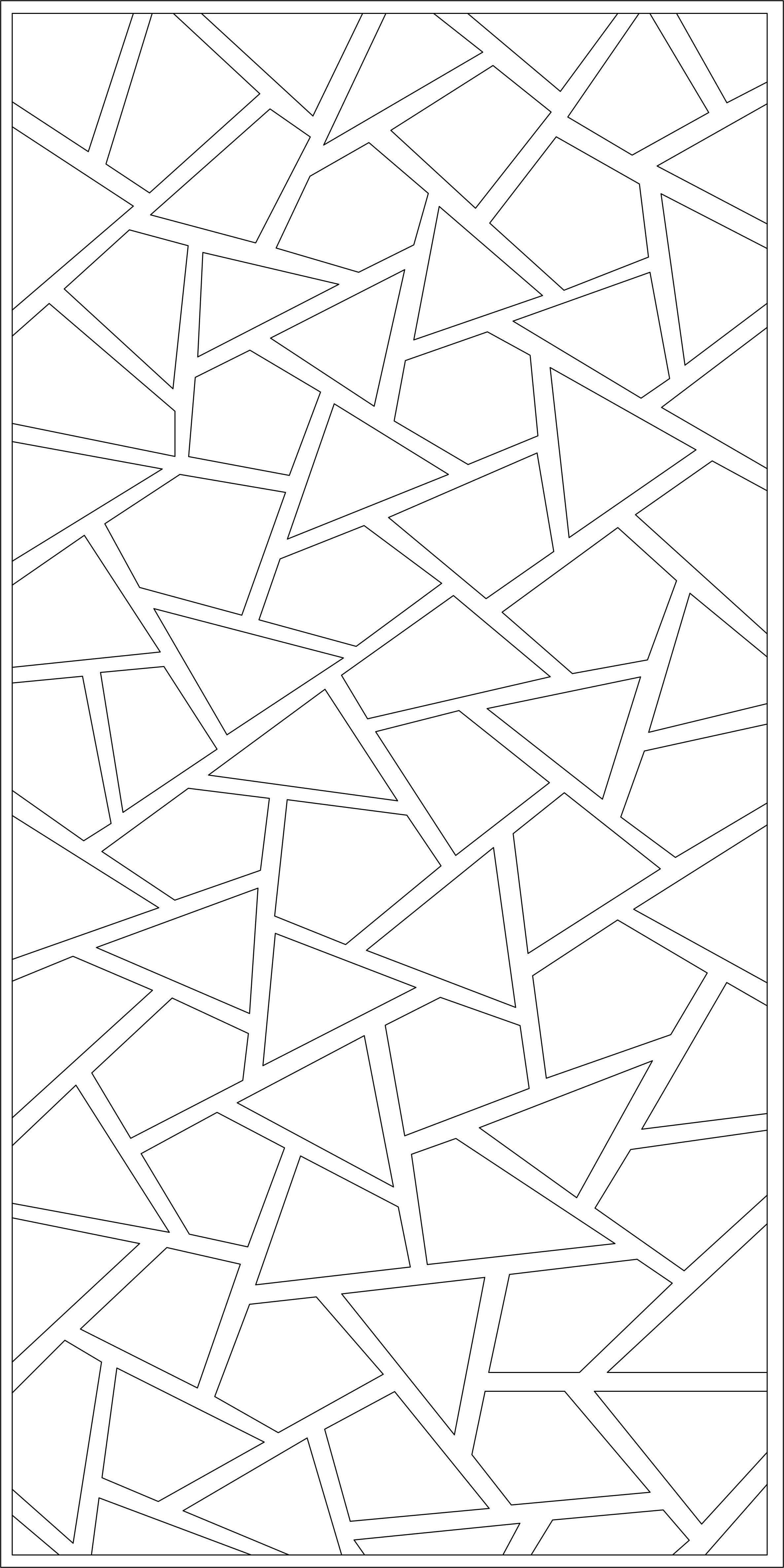 Partition set of three glass panels 3D model_4