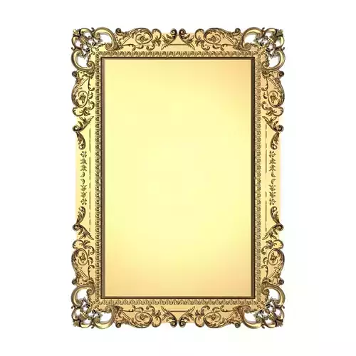 carved frame 3D model
