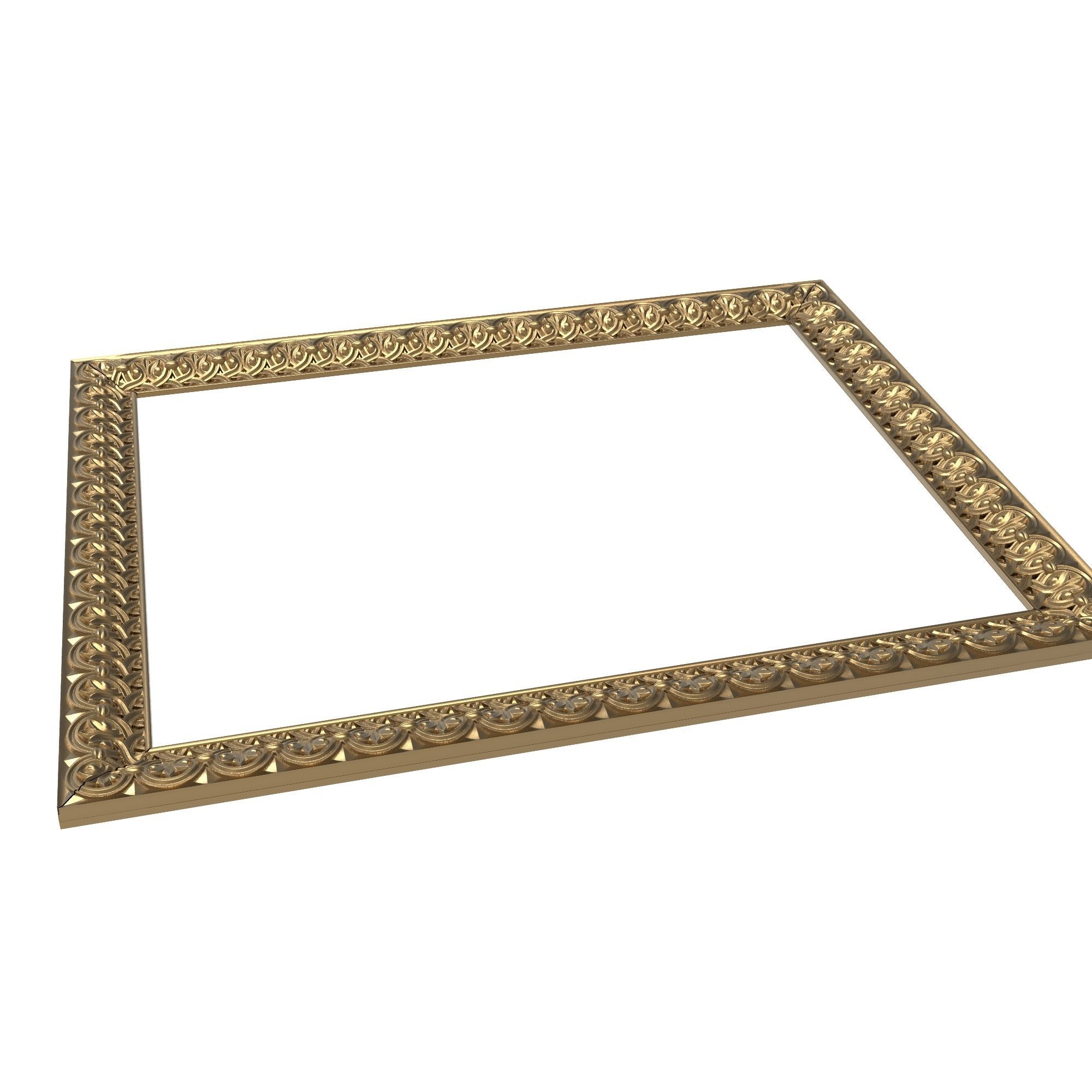 carved frame 3D model_5