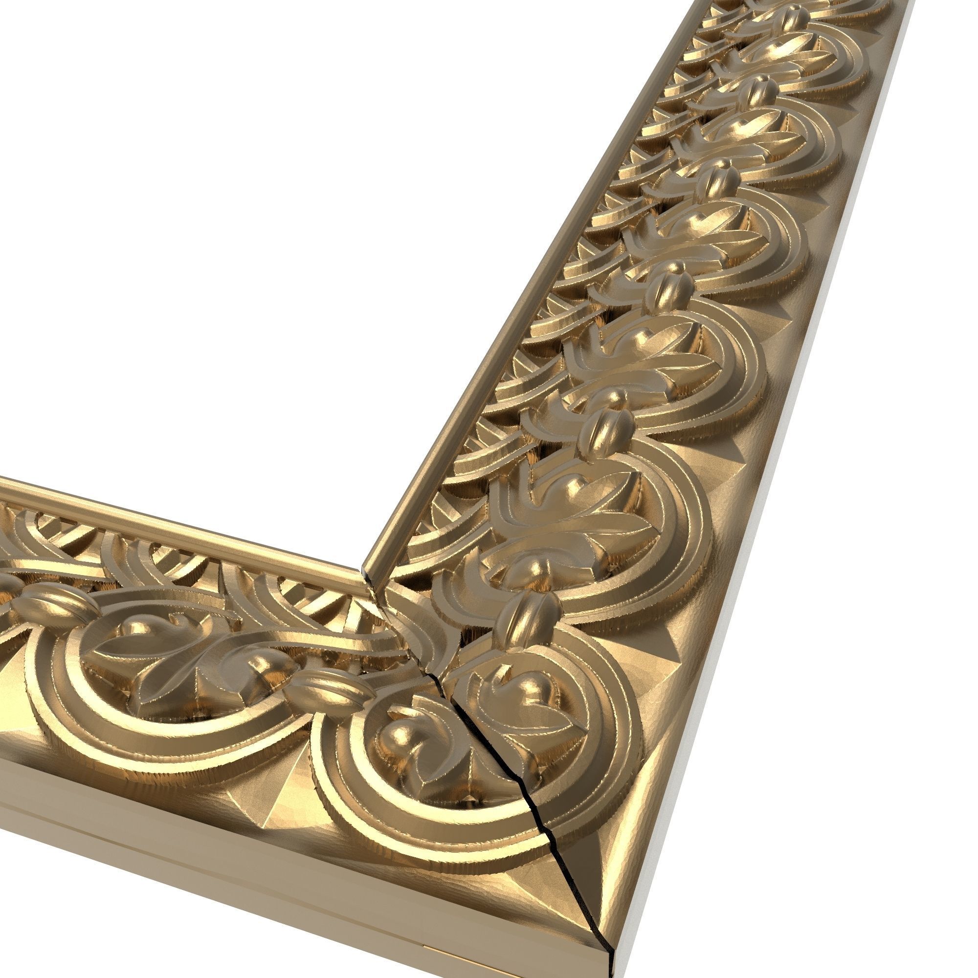 carved frame 3D model_3