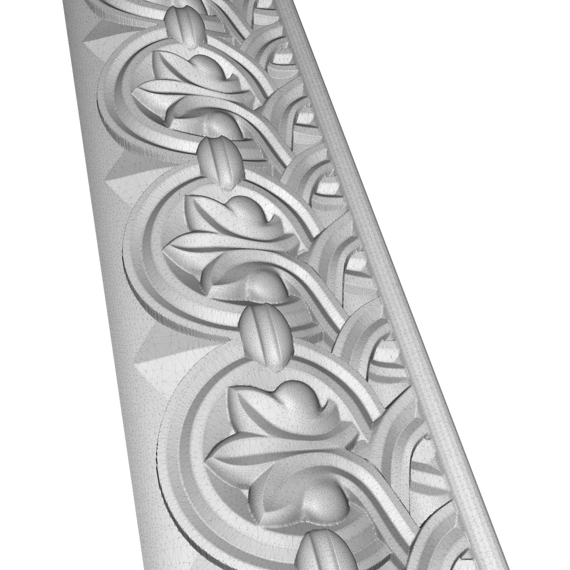carved frame 3D model_6
