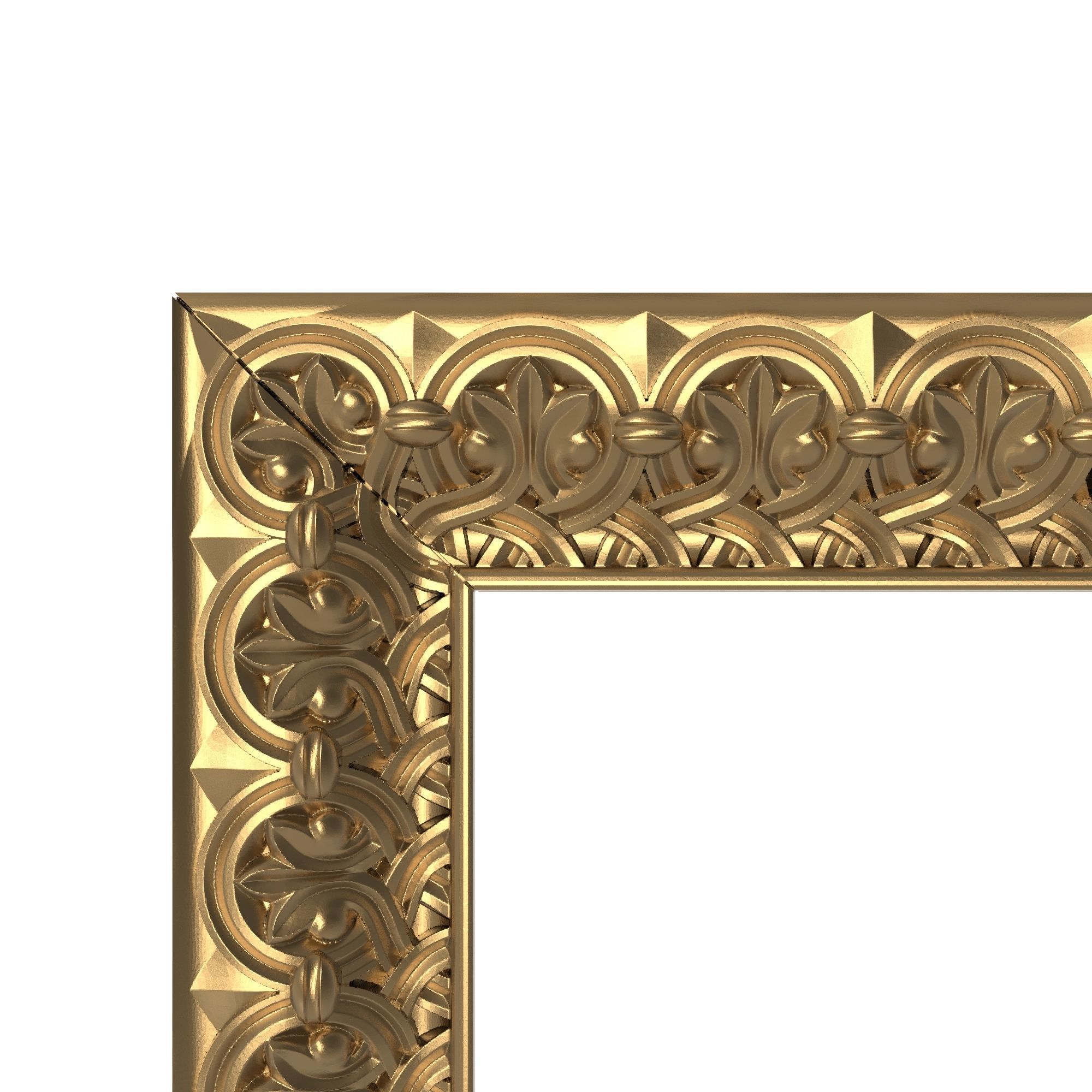 carved frame 3D model_1