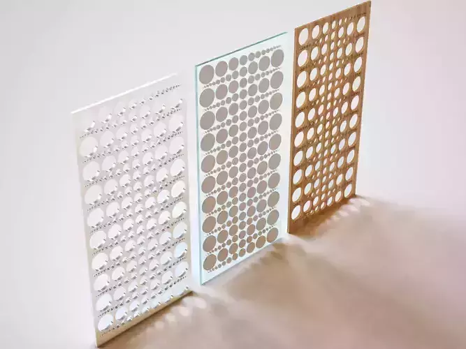 Partition three wooden panels