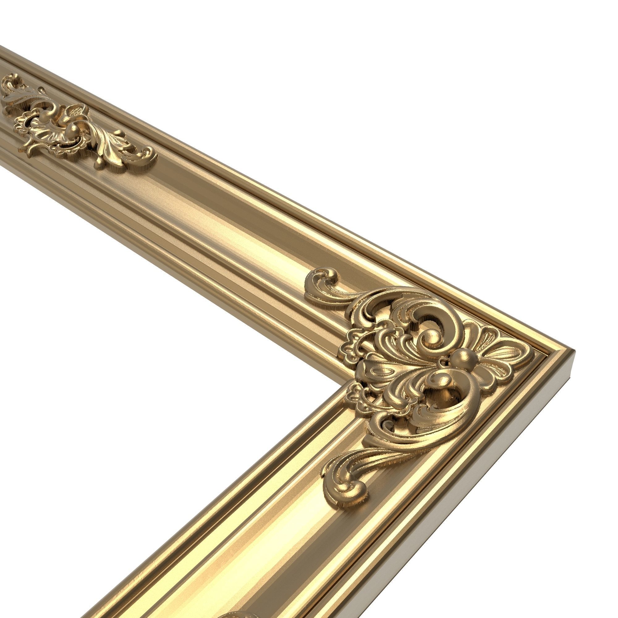 carved frame 3D model_5
