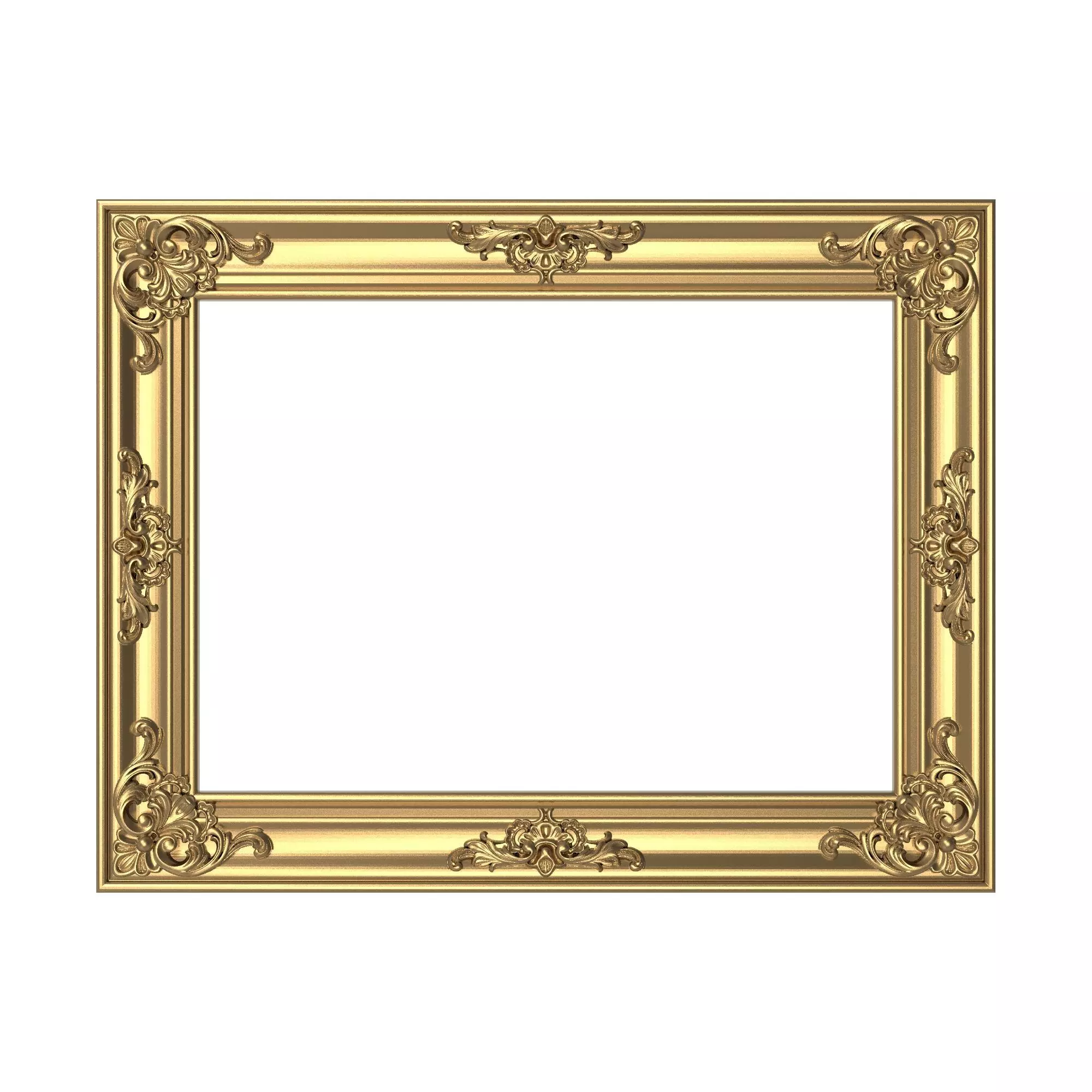 carved frame 3D model_0