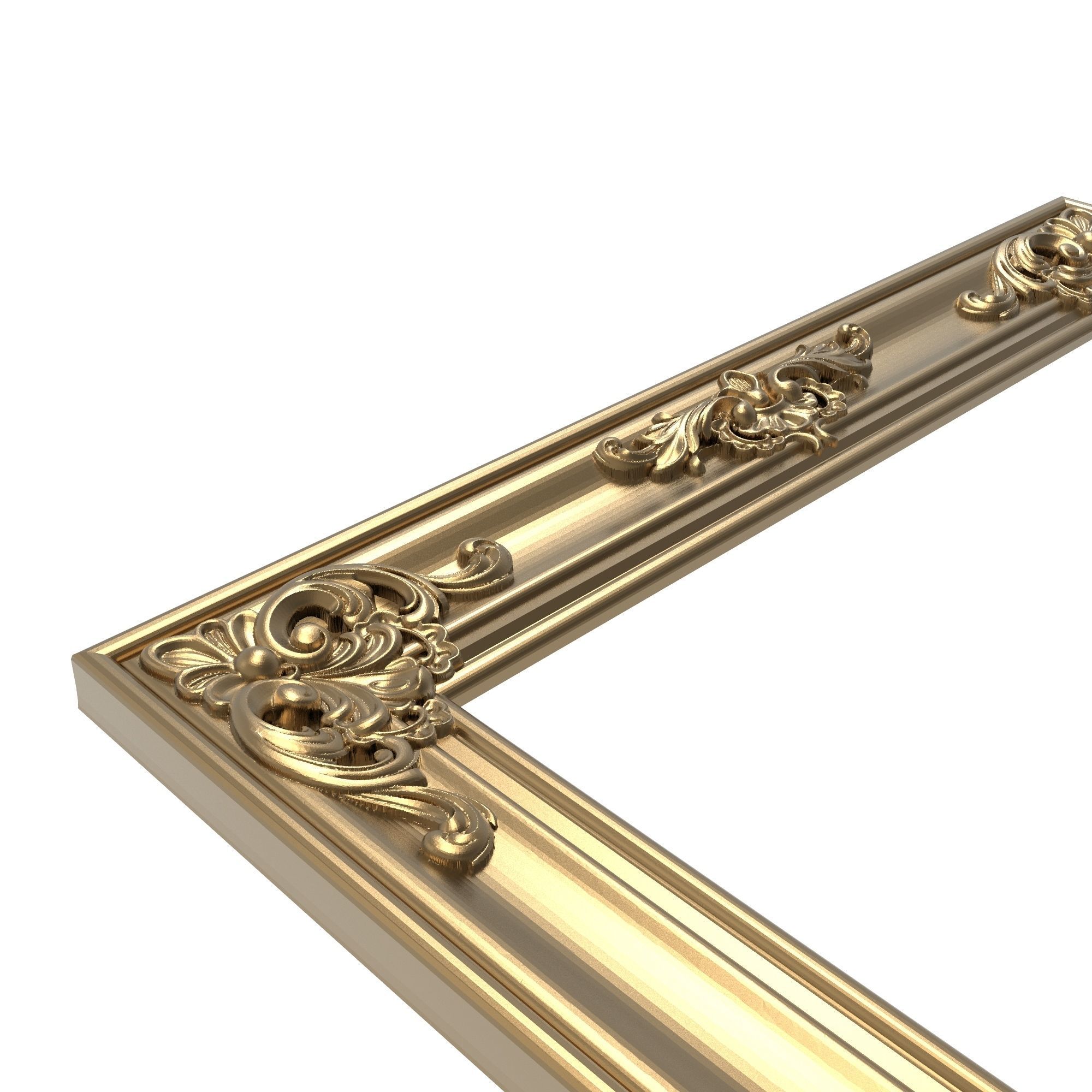 carved frame 3D model_3