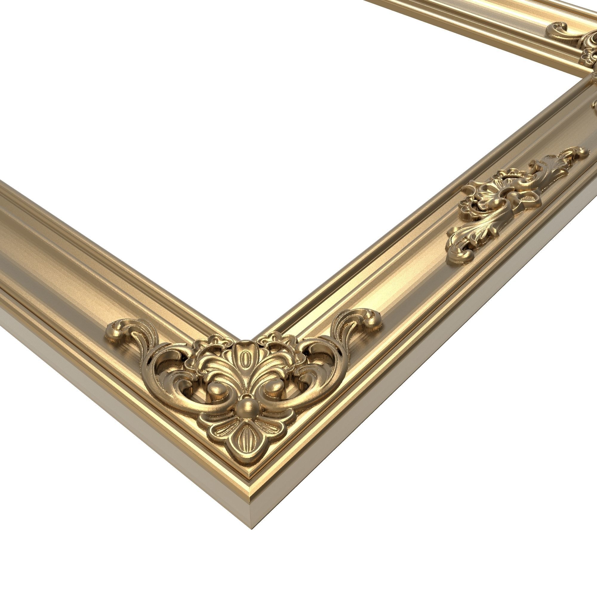 carved frame 3D model_4