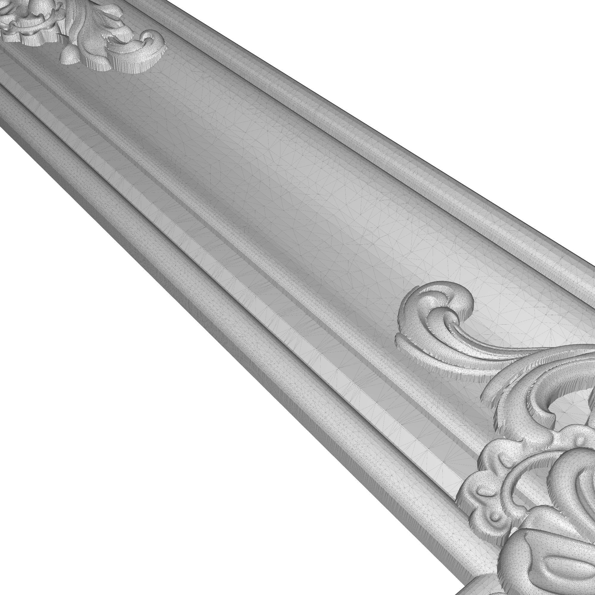 carved frame 3D model_8