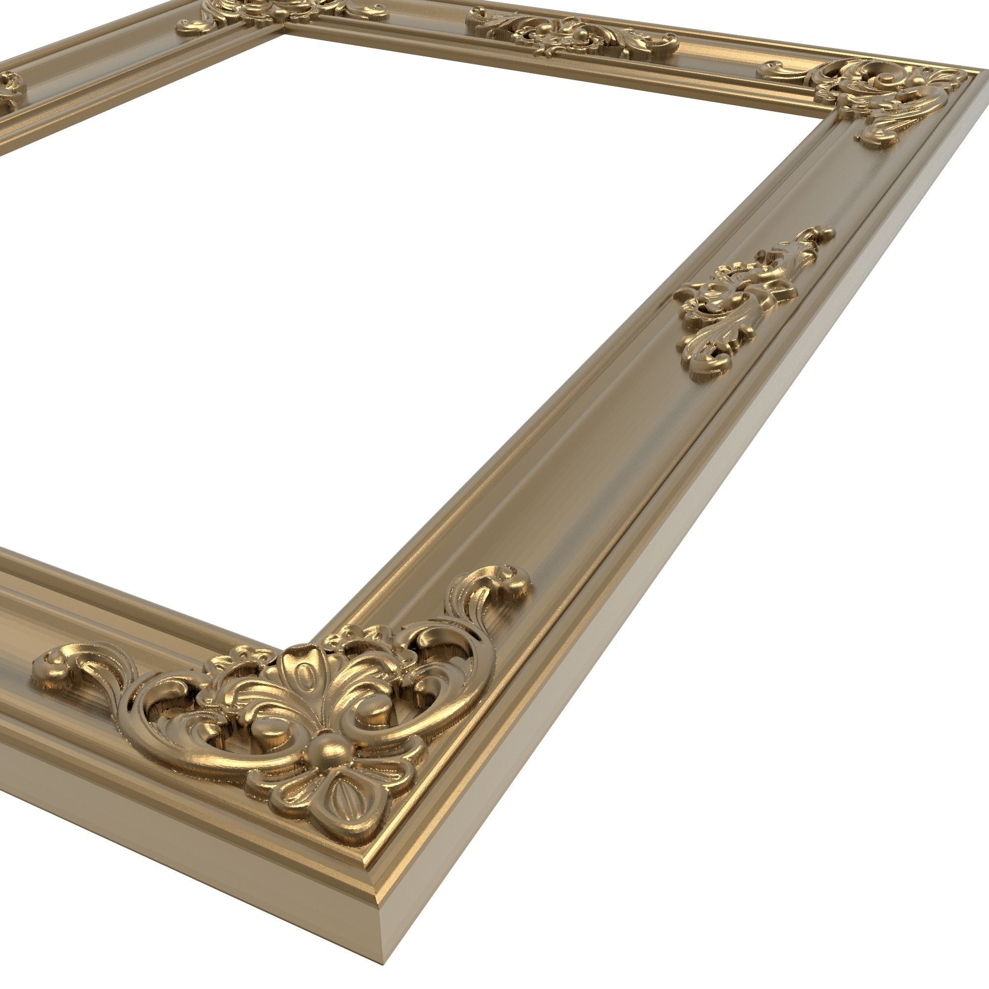 carved frame 3D model_6