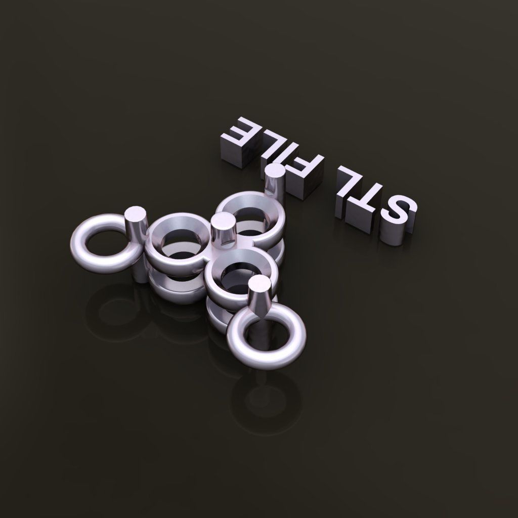 3 Stone Triangle Frame Solitaire Pendant 2mm 3D print model_8