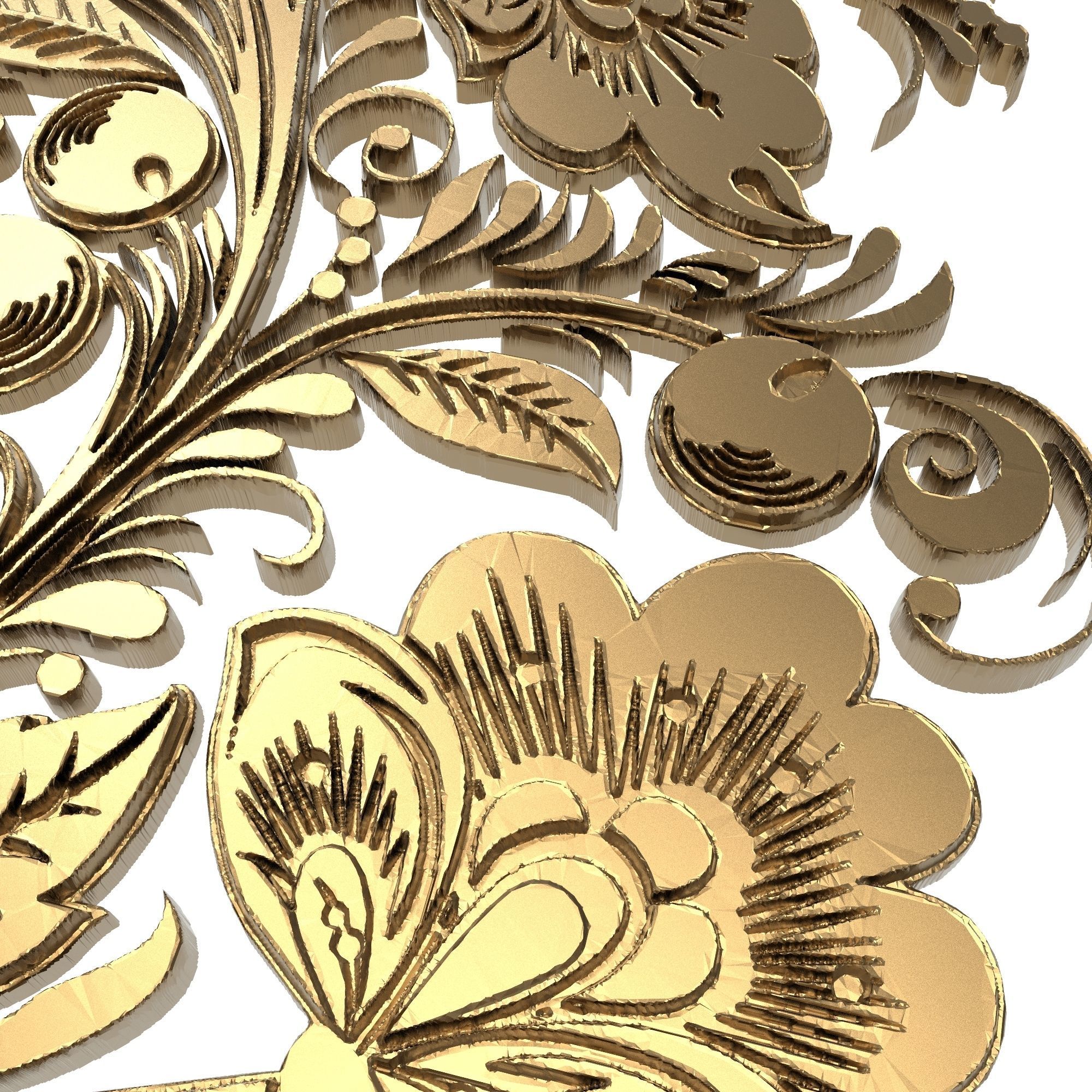 decorative pattern ready for 3D printing 3D model_2