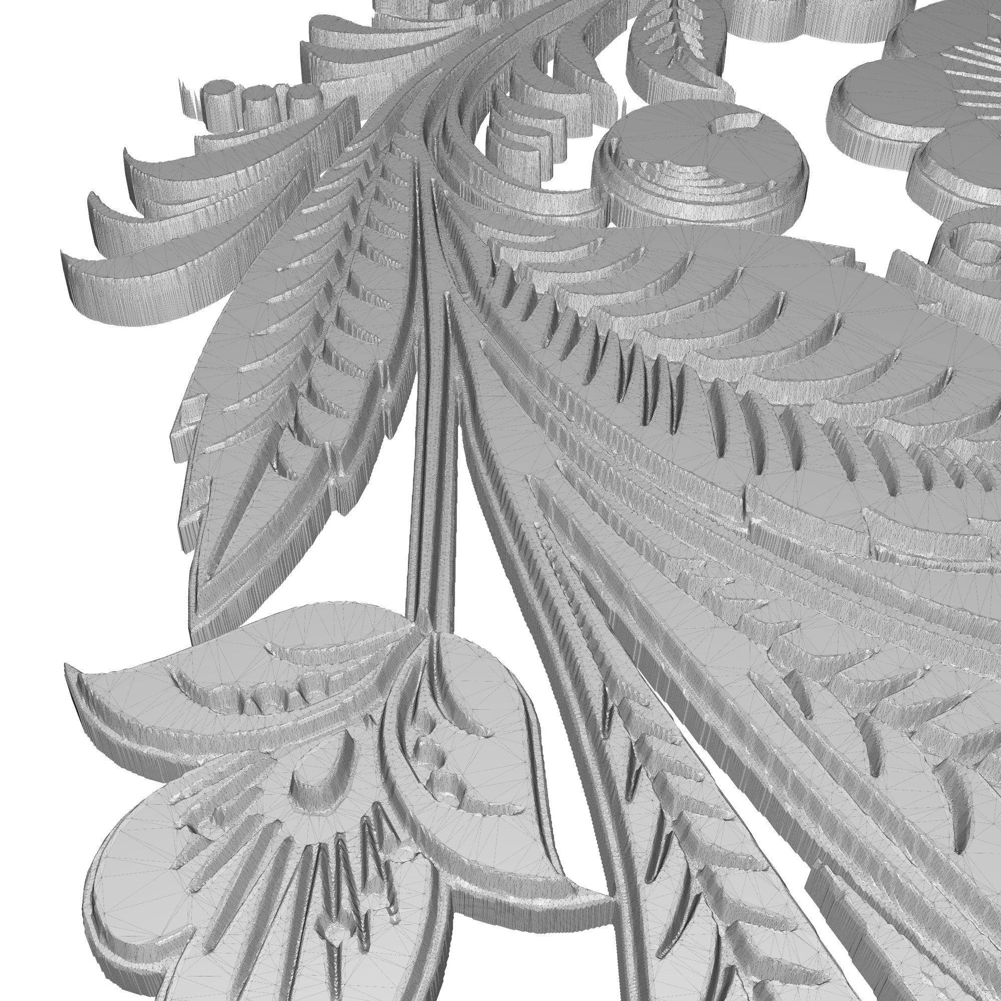 decorative pattern ready for 3D printing 3D model_6