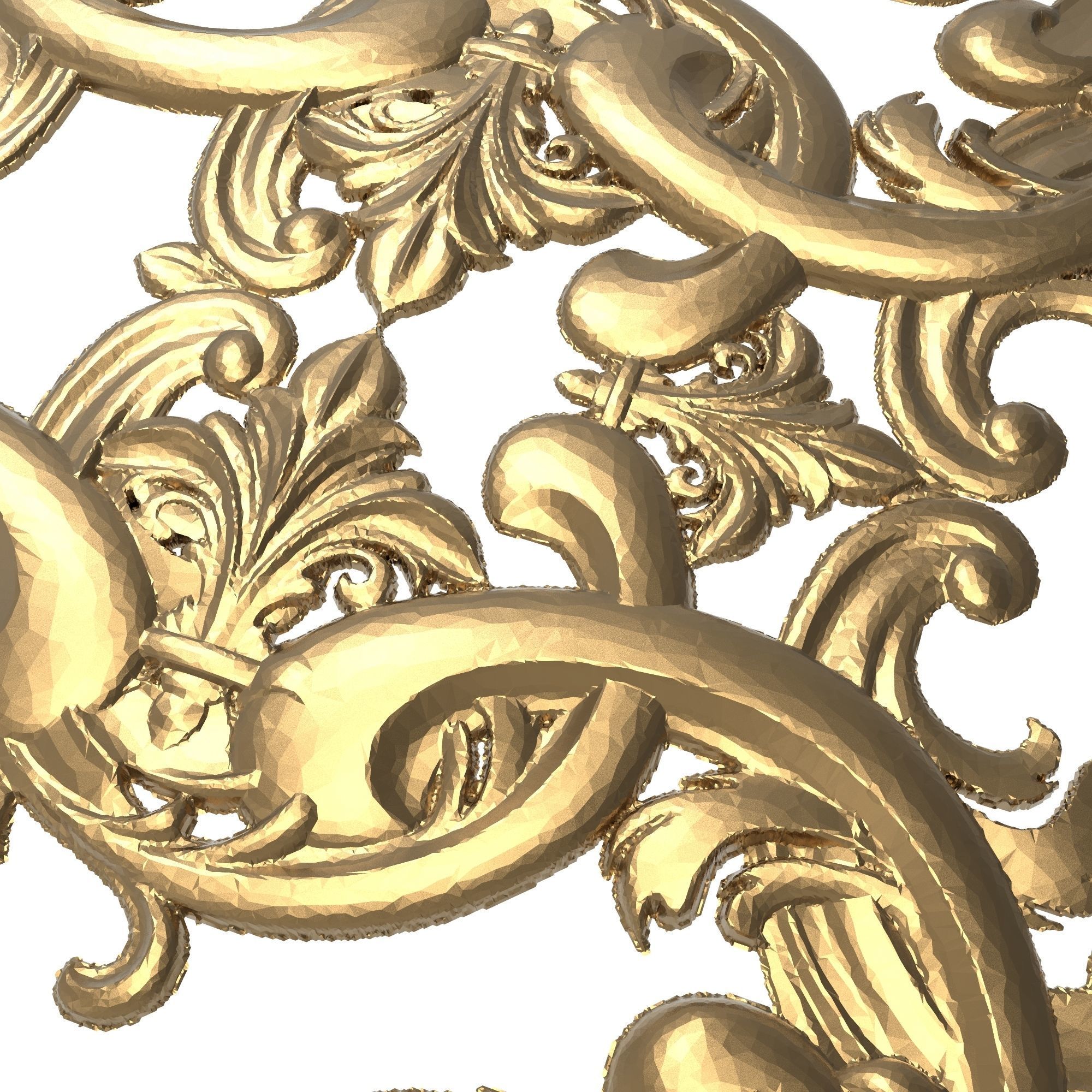 decorative pattern ready for 3D printing 3D model_4
