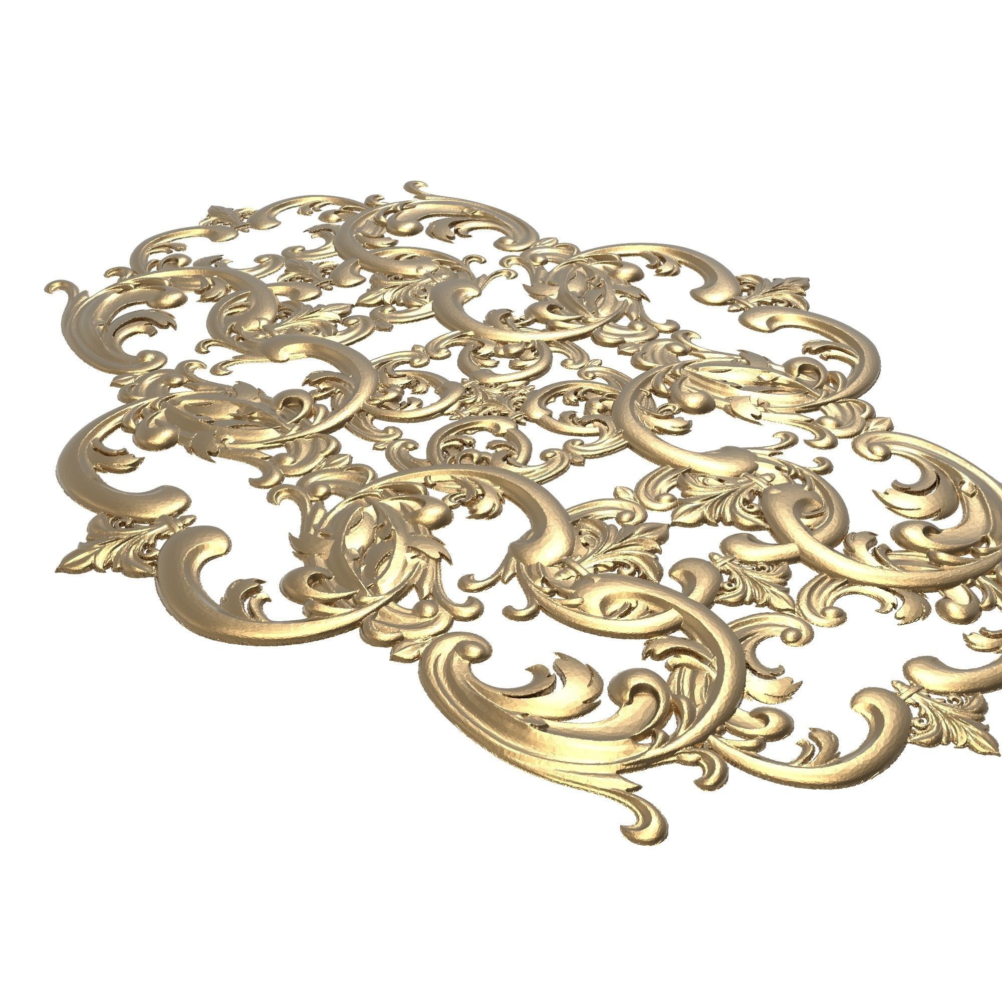 decorative pattern ready for 3D printing 3D model_6