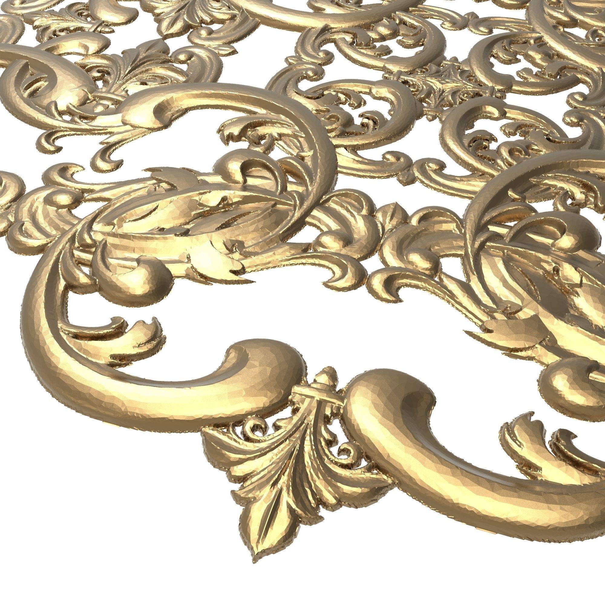 decorative pattern ready for 3D printing 3D model_3