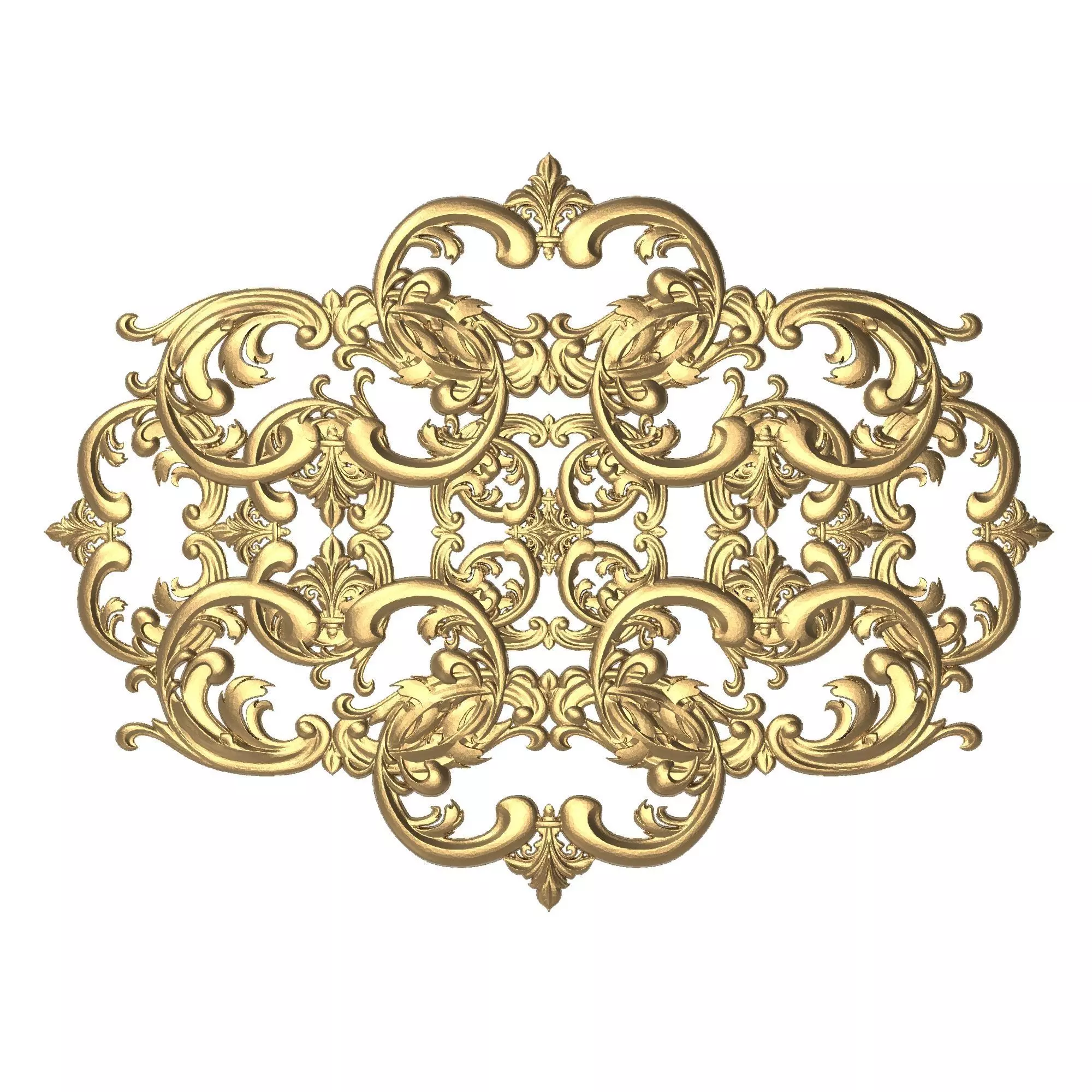 decorative pattern ready for 3D printing 3D model_0