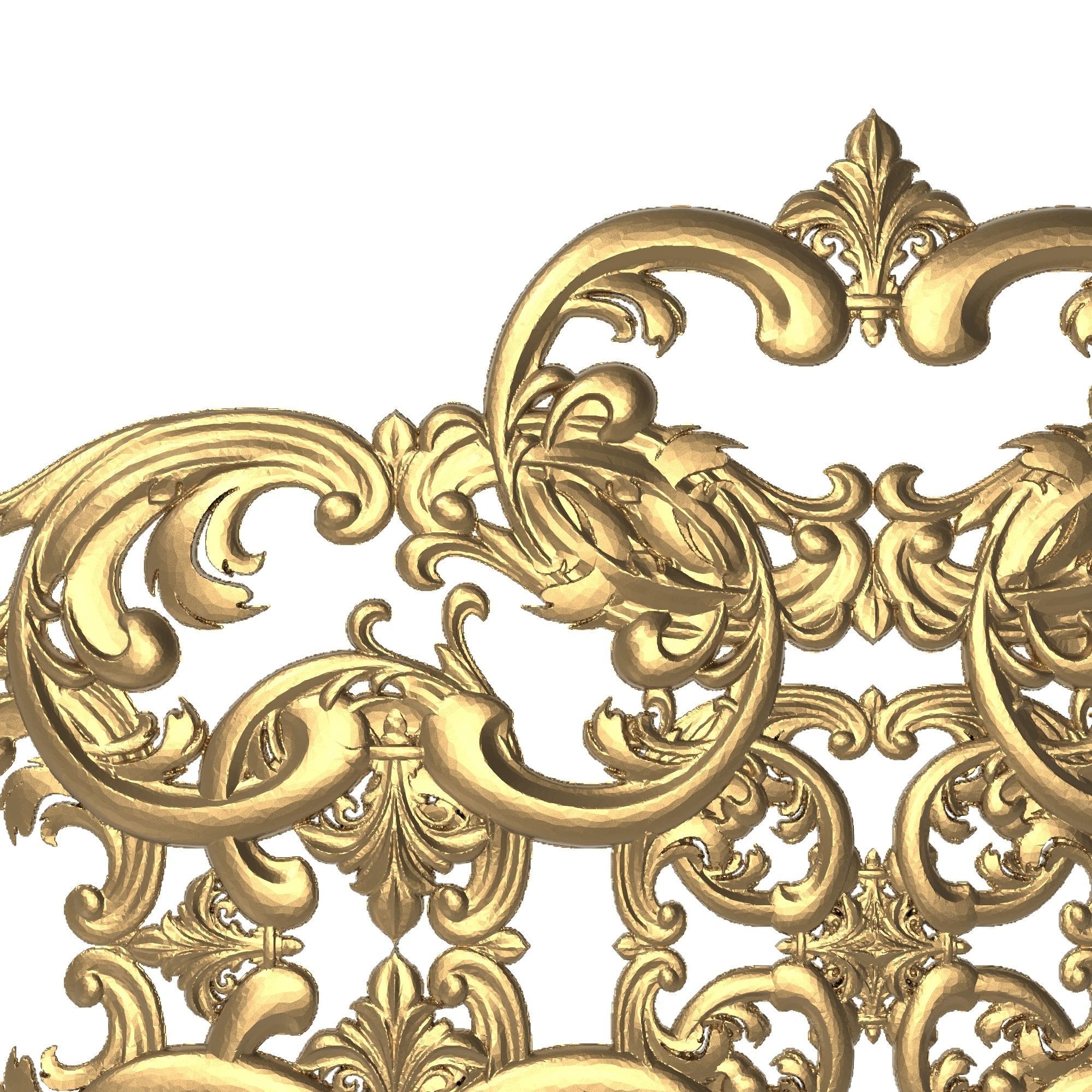 decorative pattern ready for 3D printing 3D model_1